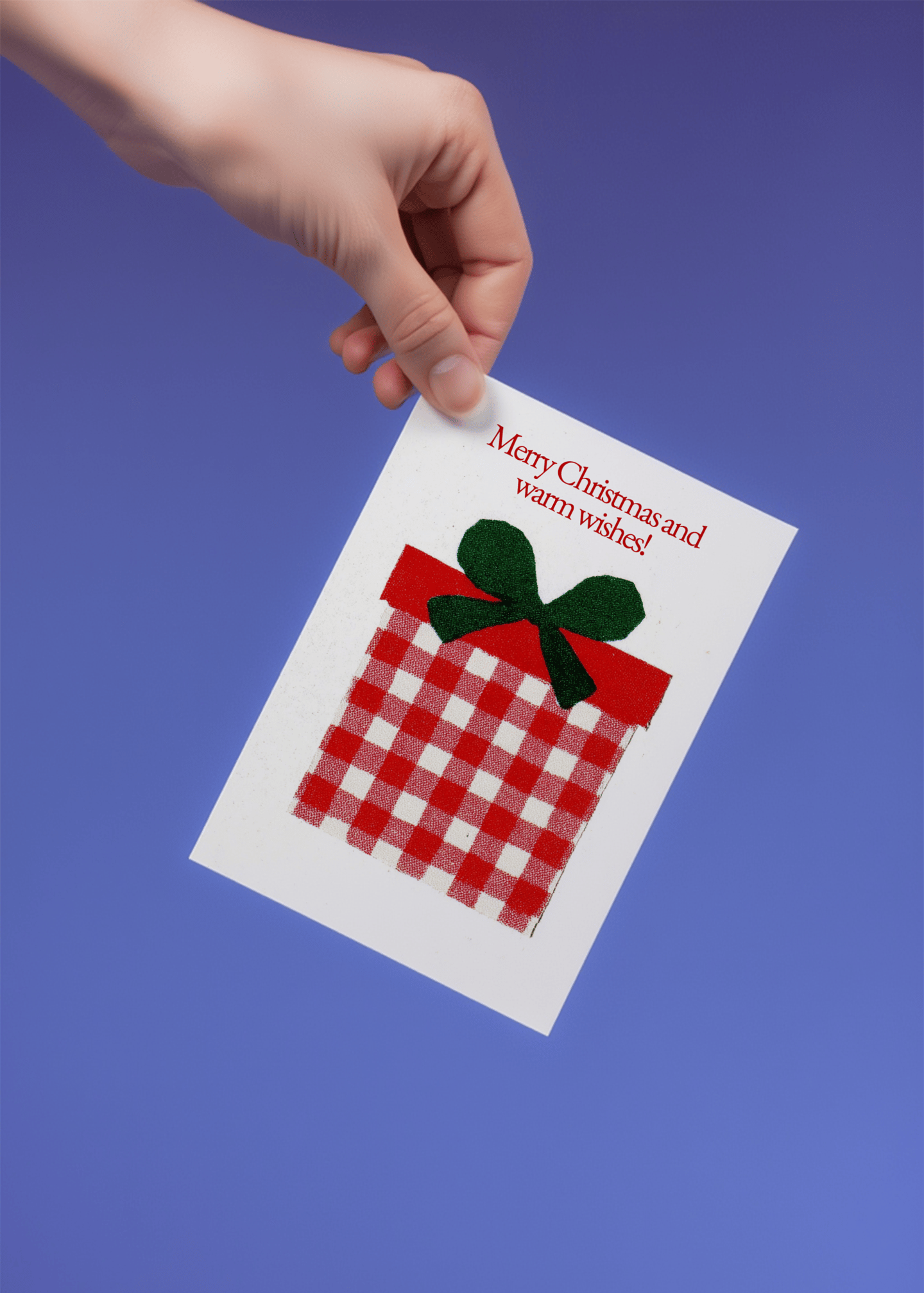 Festive Christmas Cheer Card mockup 4