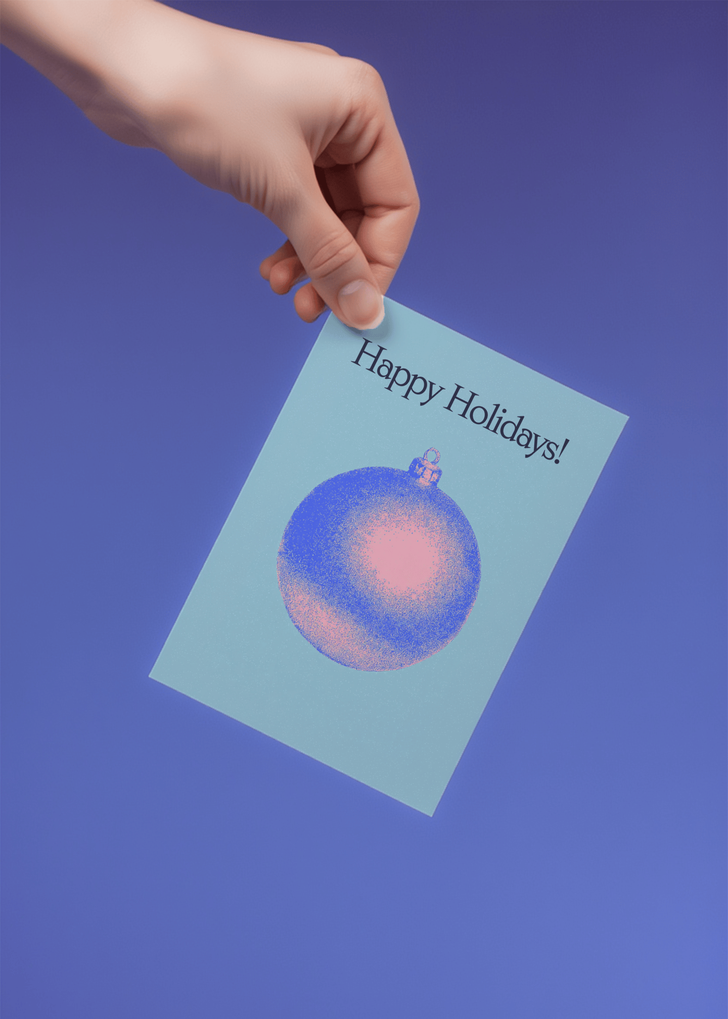 Festive Holiday Cheer Card mockup 4
