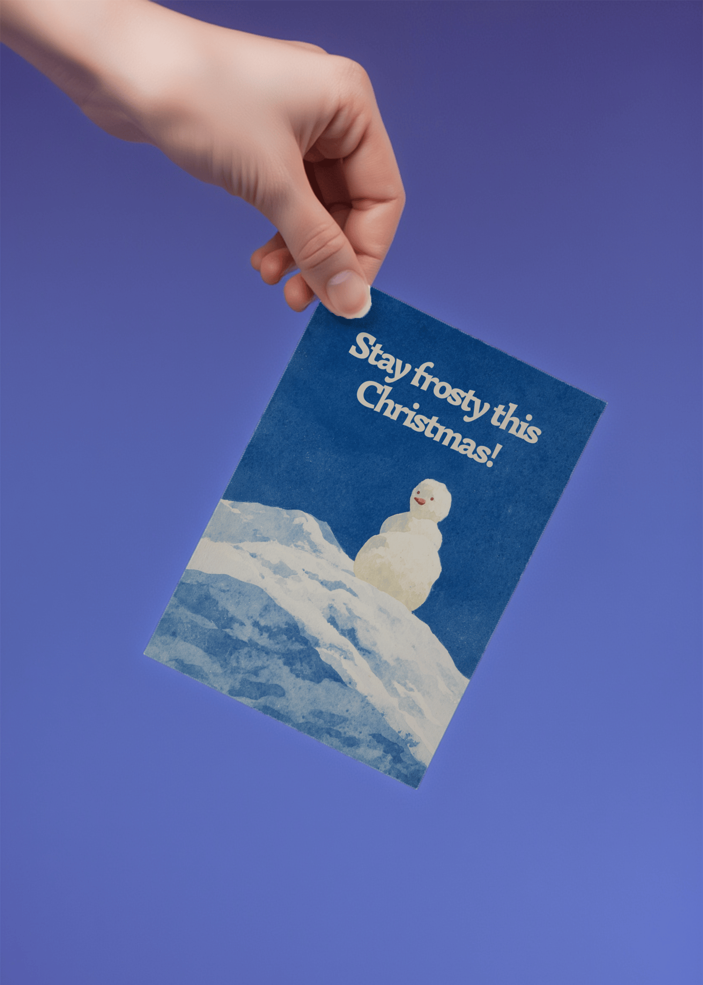 Stay Frosty Christmas Card mockup 4