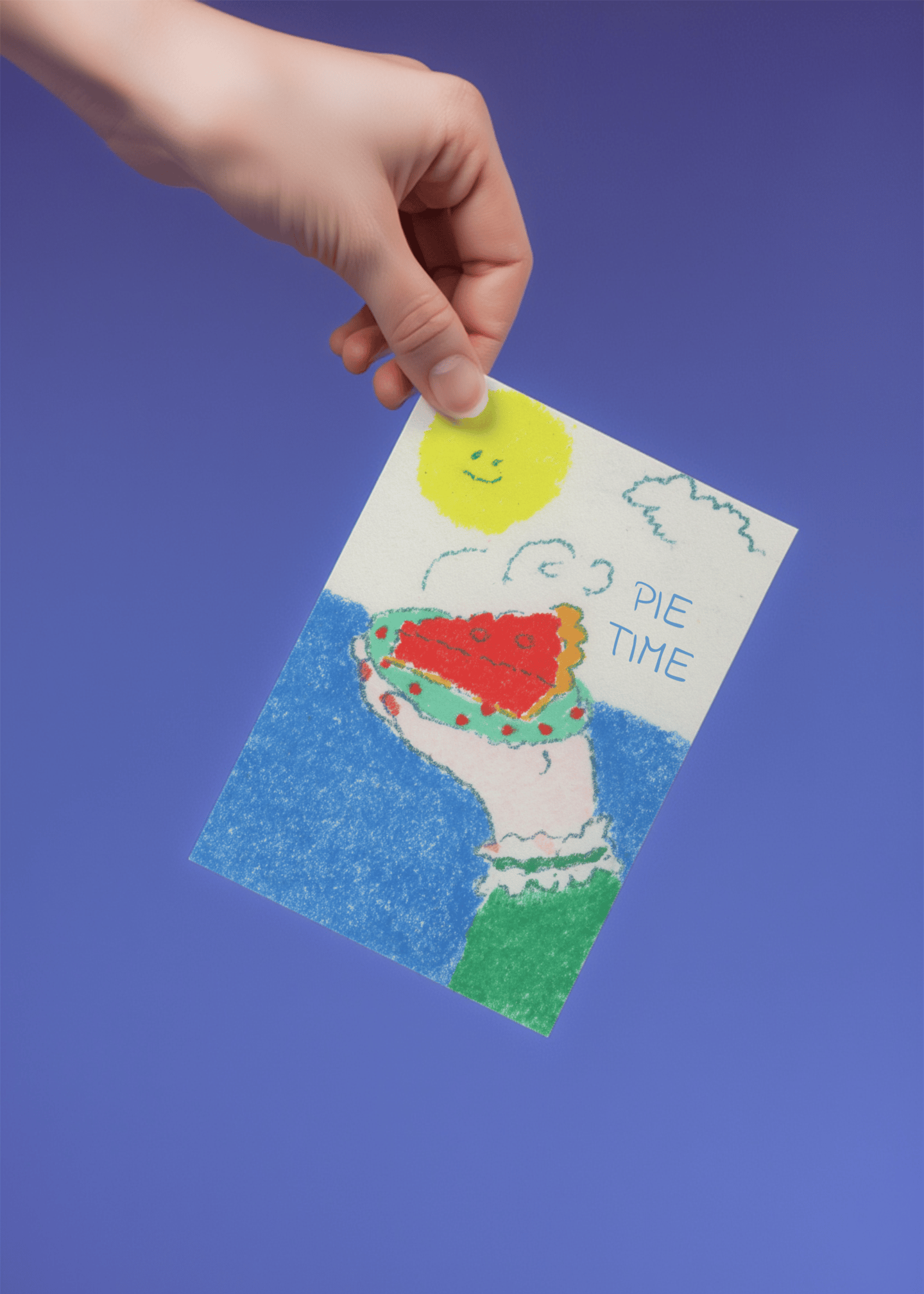 Sunny Slice Cheer Card mockup 4