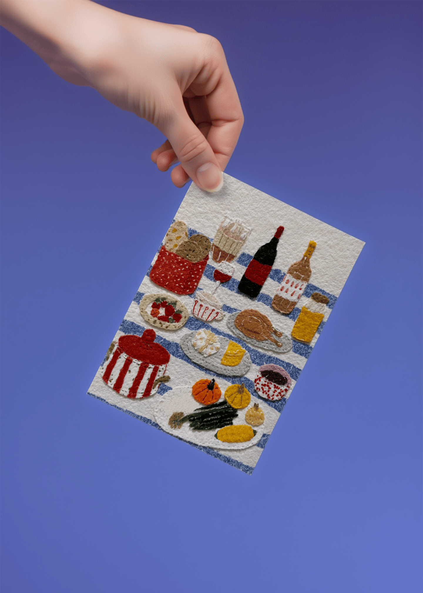 Cozy Autumn Feast Card mockup 4
