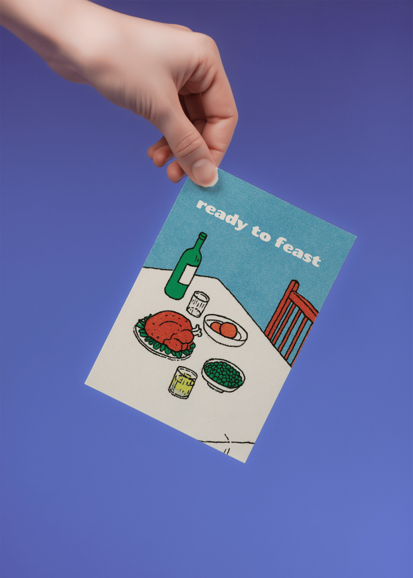 Feast Ready Celebration Card mockup 3
