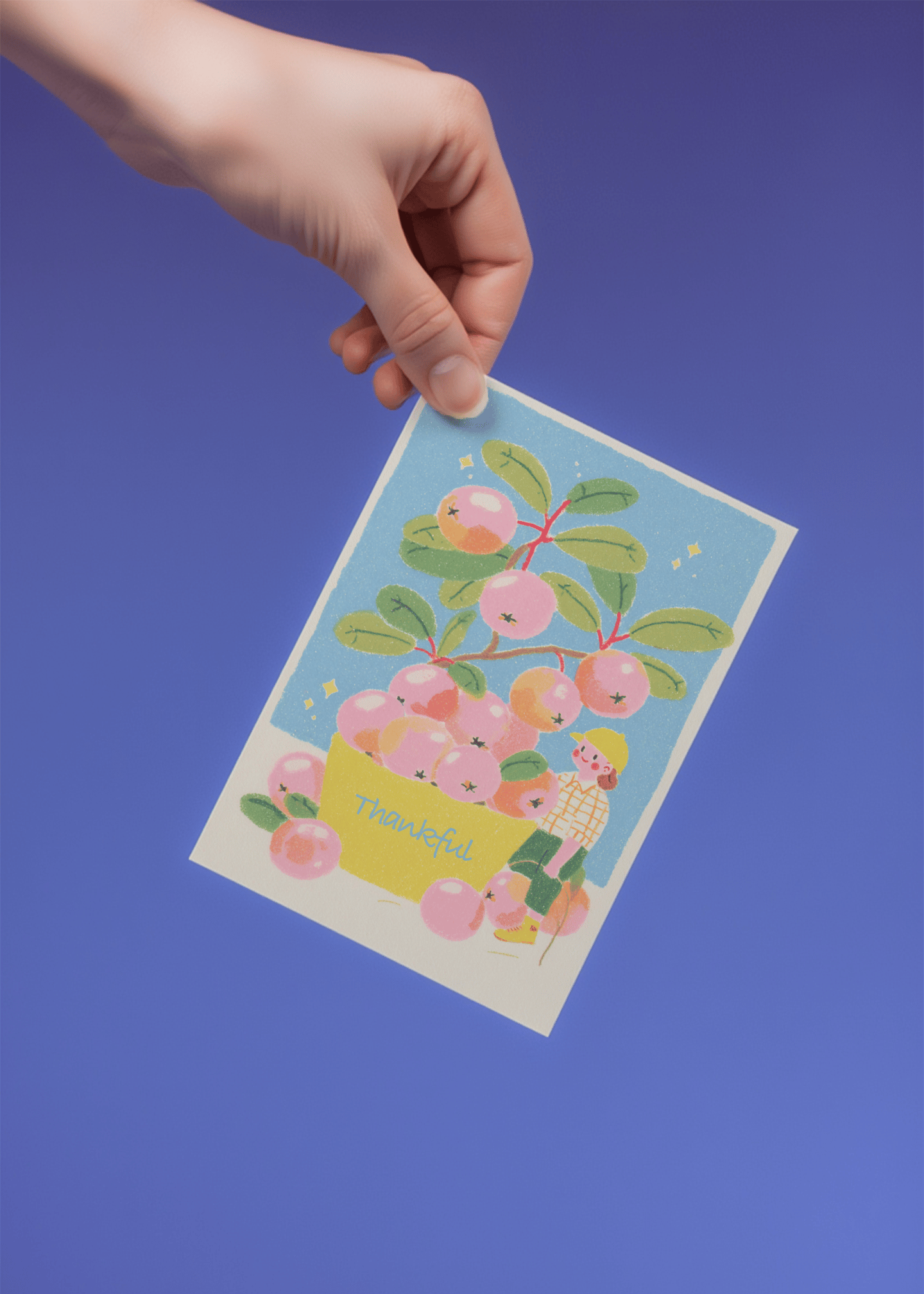 Charming Orchard Thank You Card mockup 4