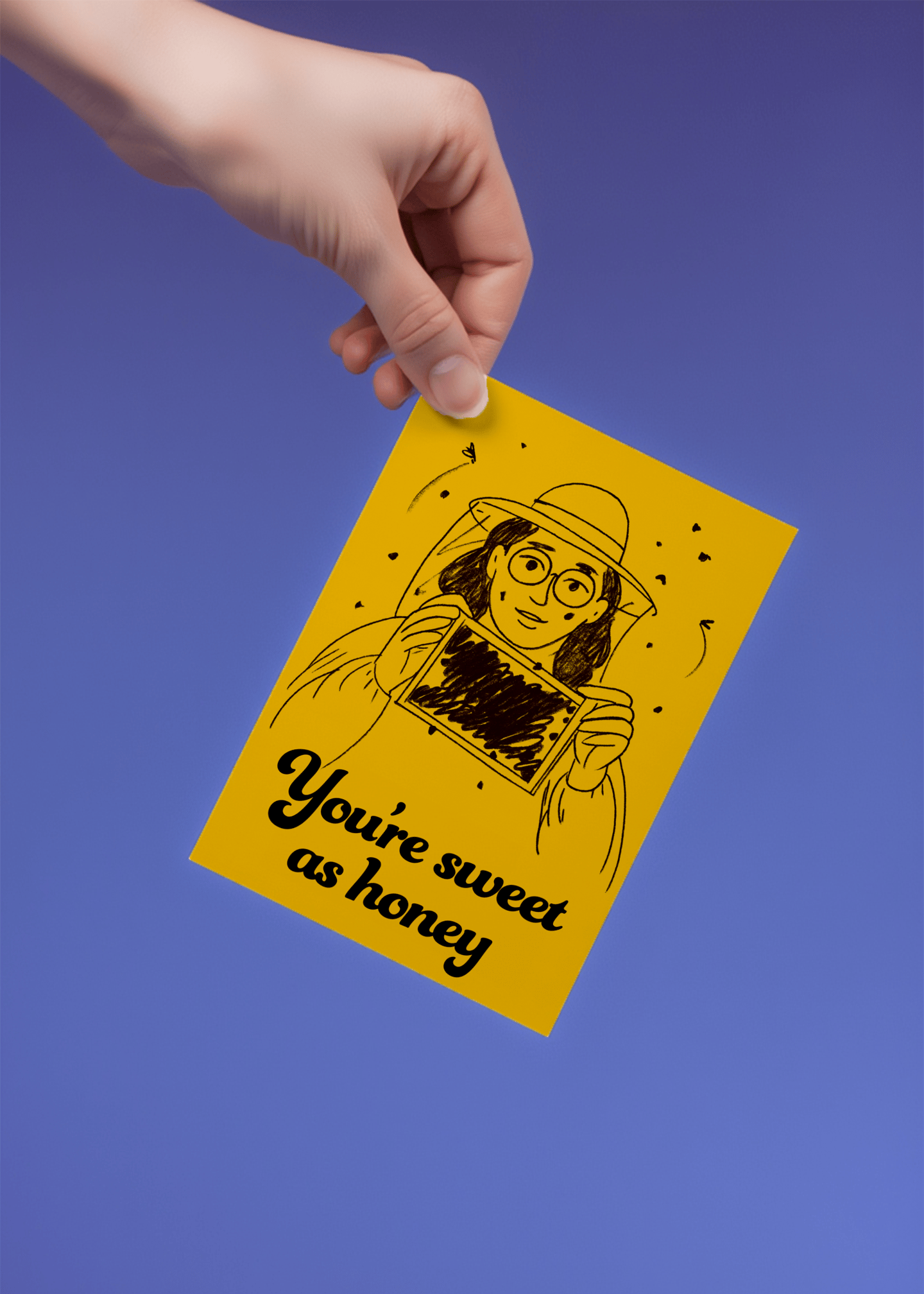 Sweet as Honey Card mockup 4