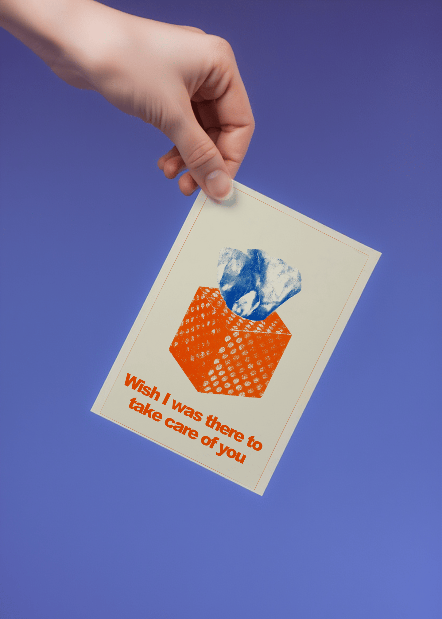 Miss You Comfort Card mockup 4