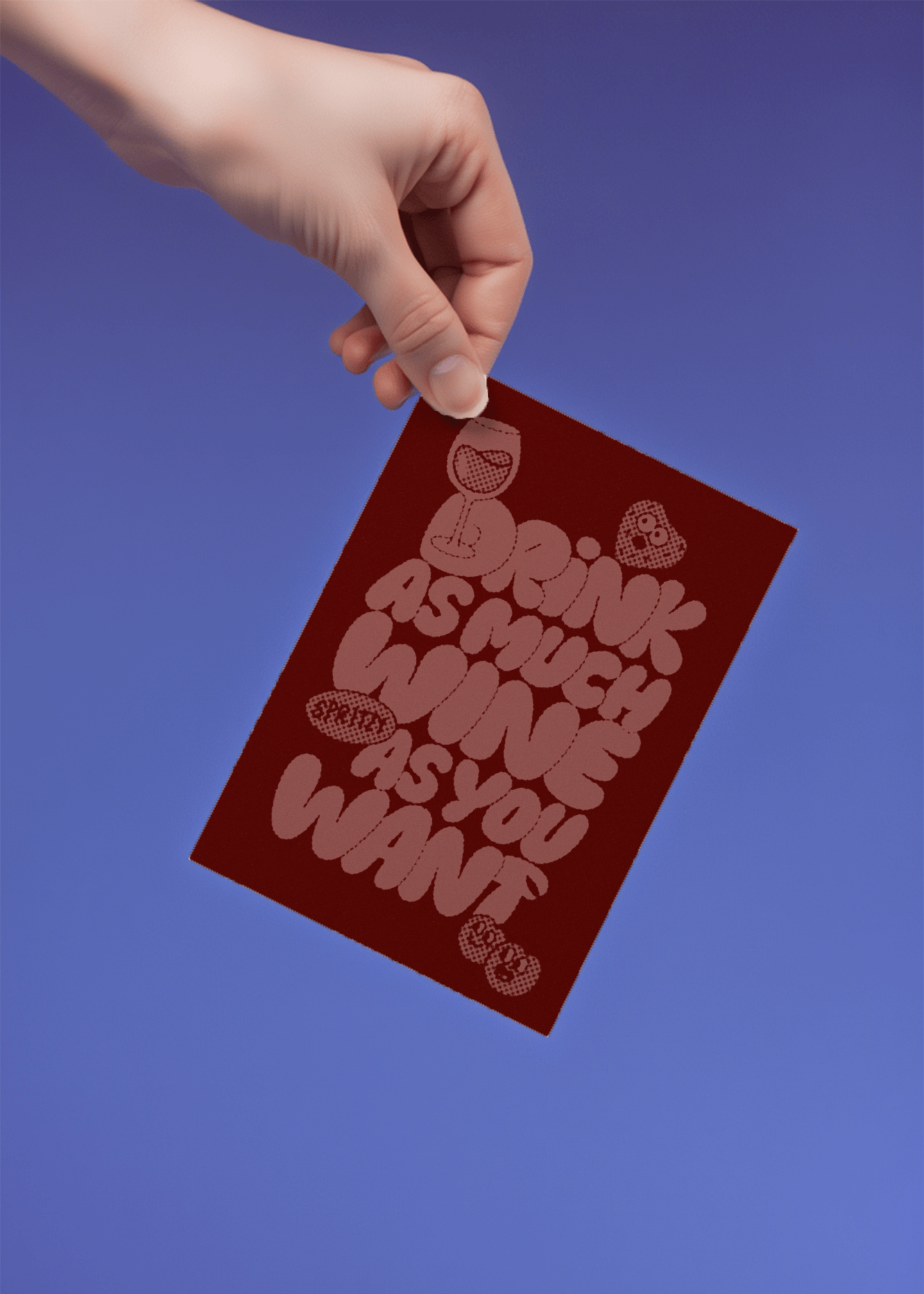 Wine Lovers' Delight Card mockup 4