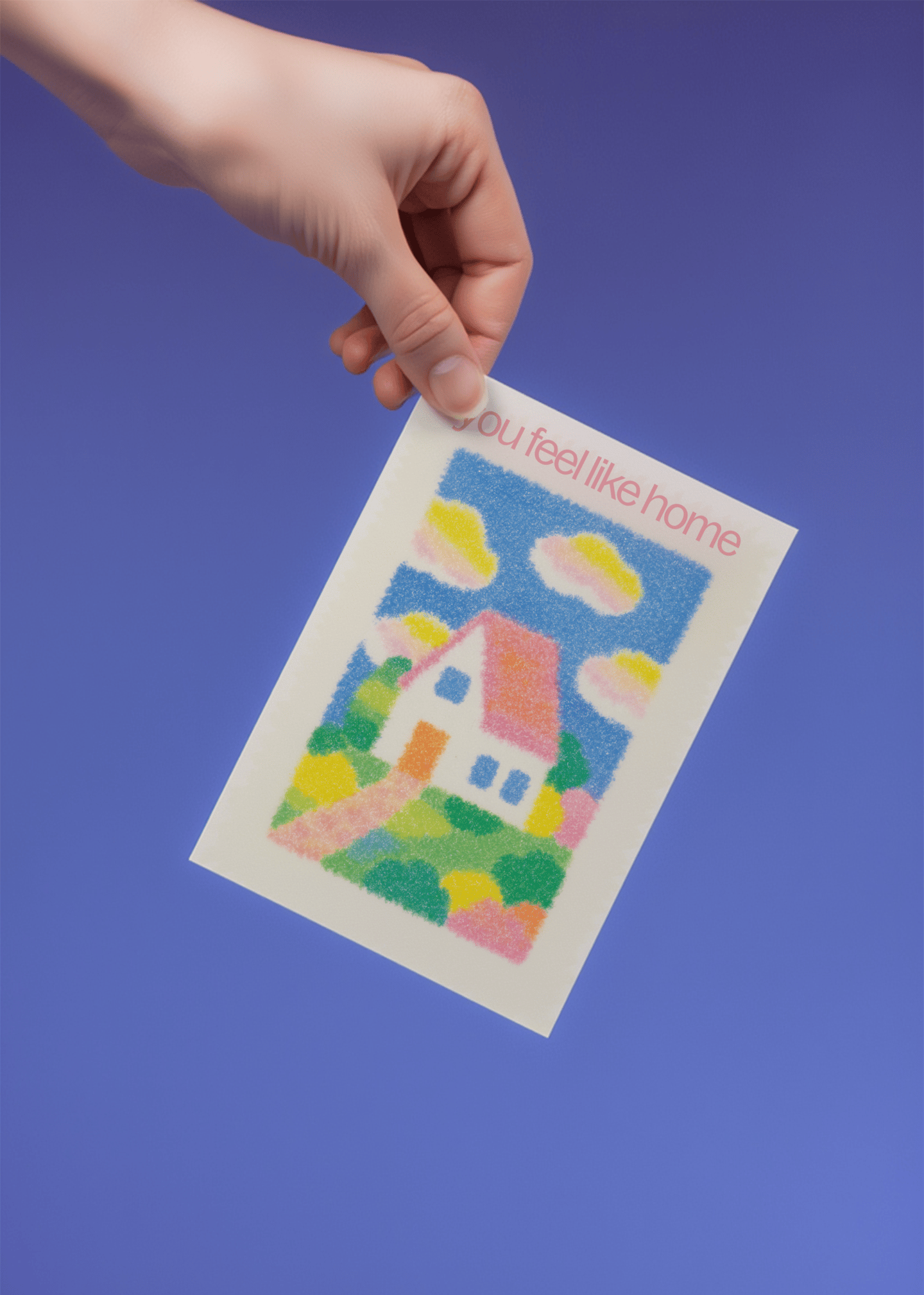 Home Is Where the Heart Is Card mockup 4