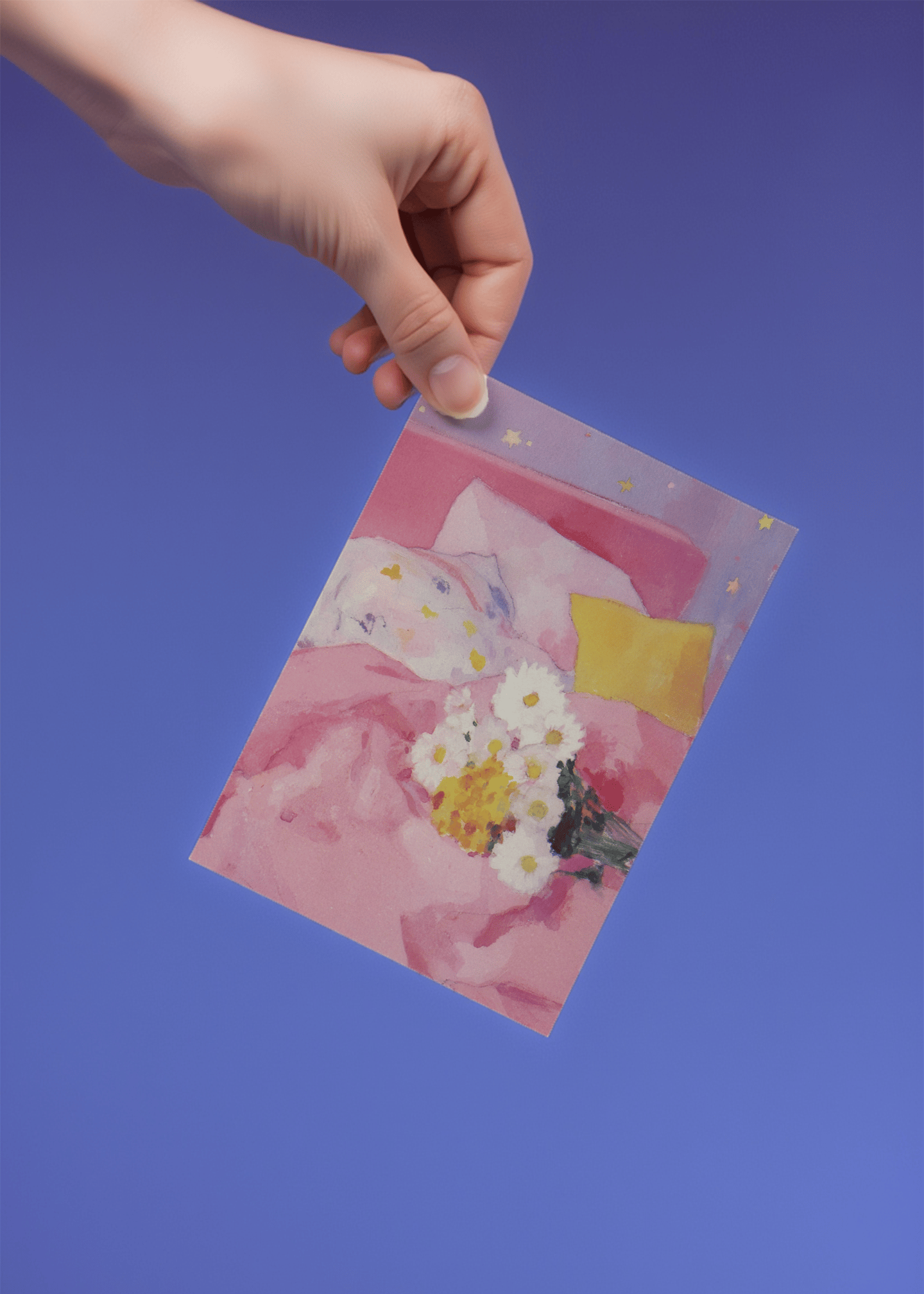 Dreamy Daisies Greeting Card mockup 4