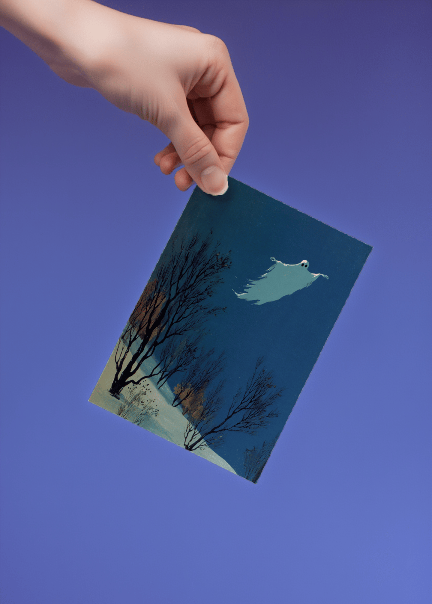Ethereal Ghostly Night Card mockup 4