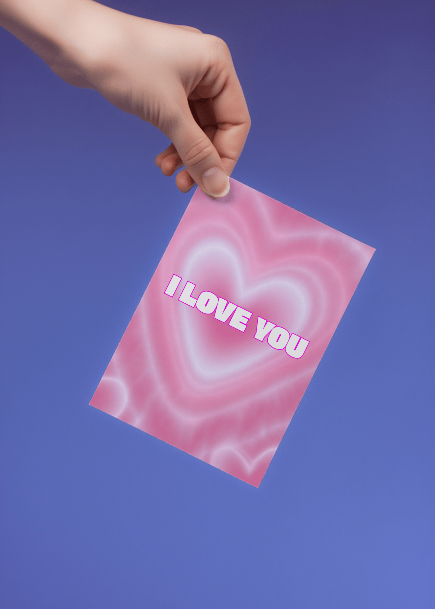 Heartfelt Love Card mockup 4