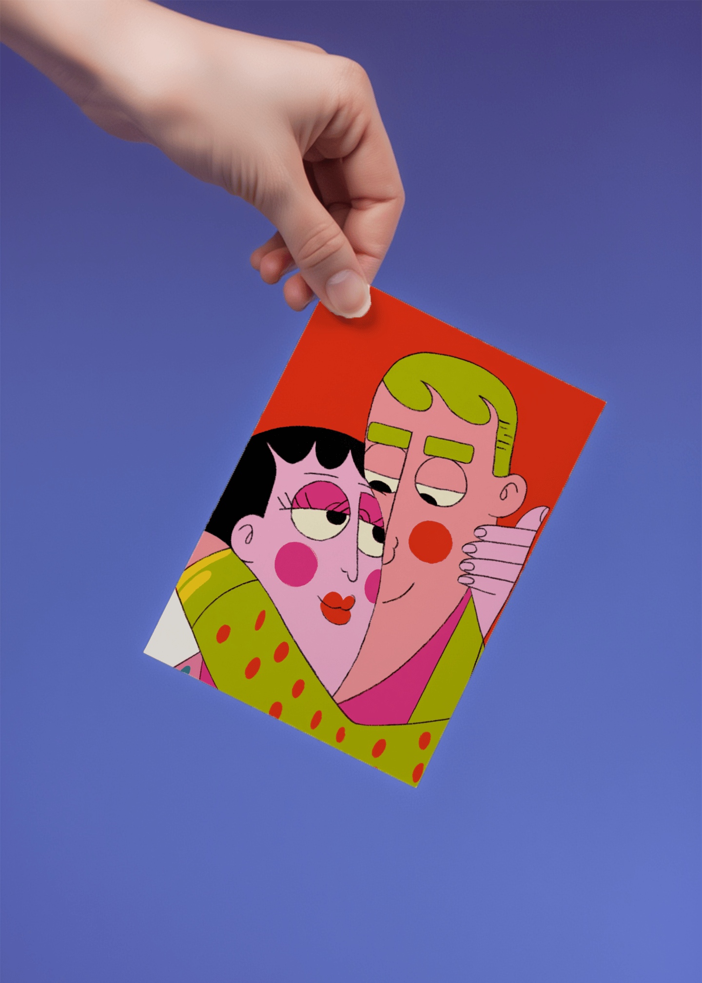 Warm Embrace Love Card mockup 4