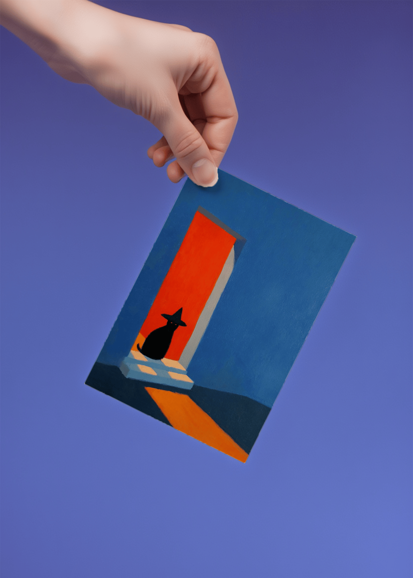 Spooky Cat Doorway Charm mockup 4