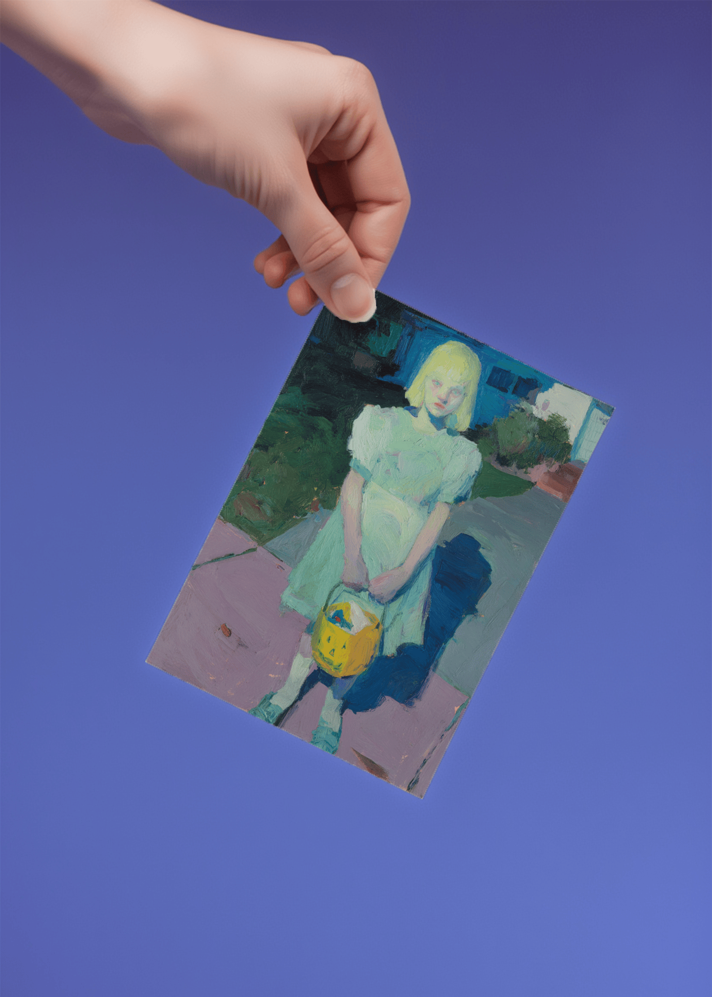 halloween oil painting mockup 4