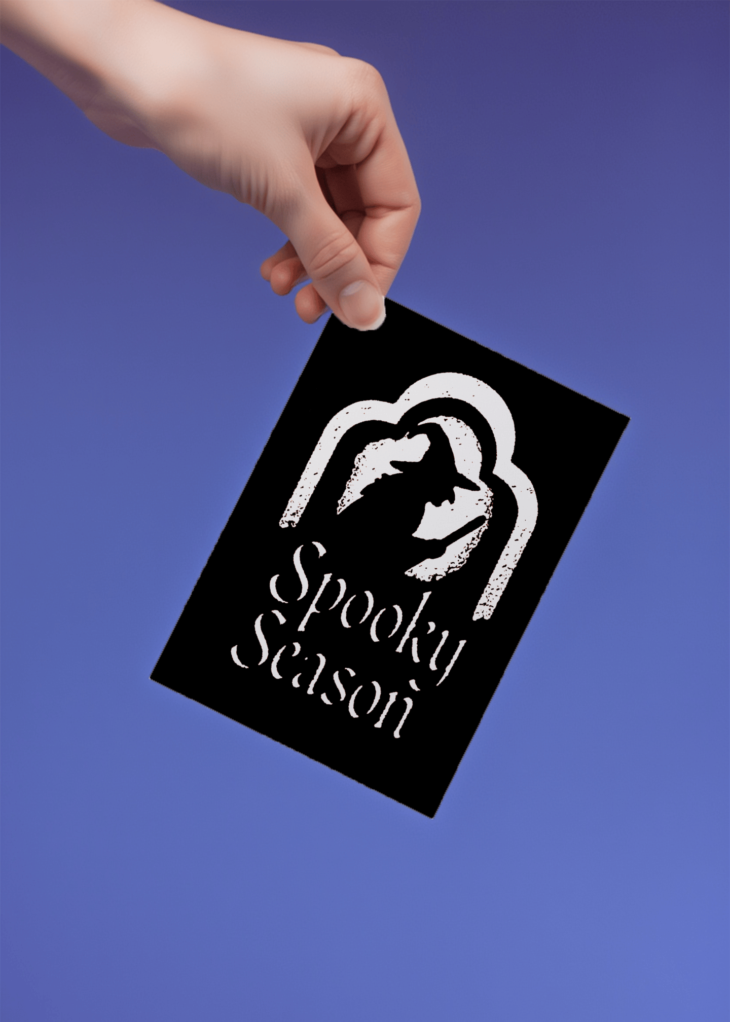 Spooky Season Witch Card mockup 4