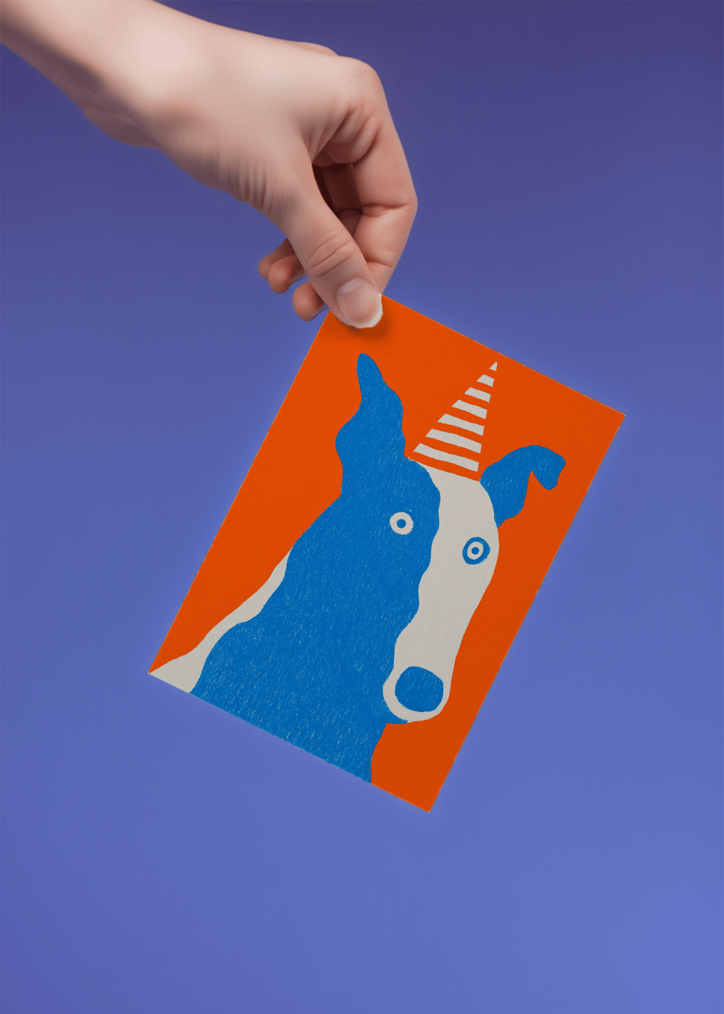 Playful Party Pup Card mockup 4