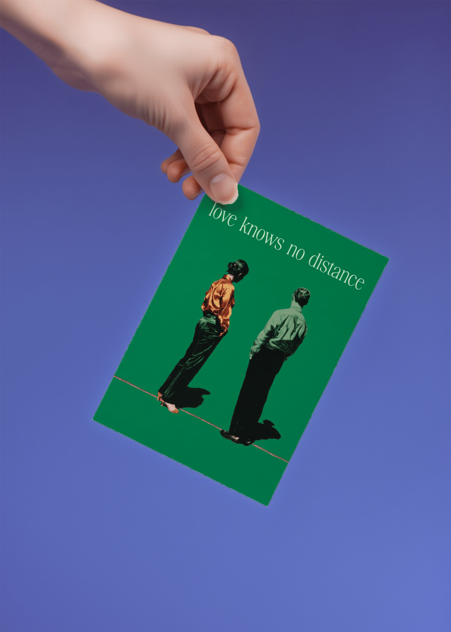 Love Knows No Distance Card mockup 4