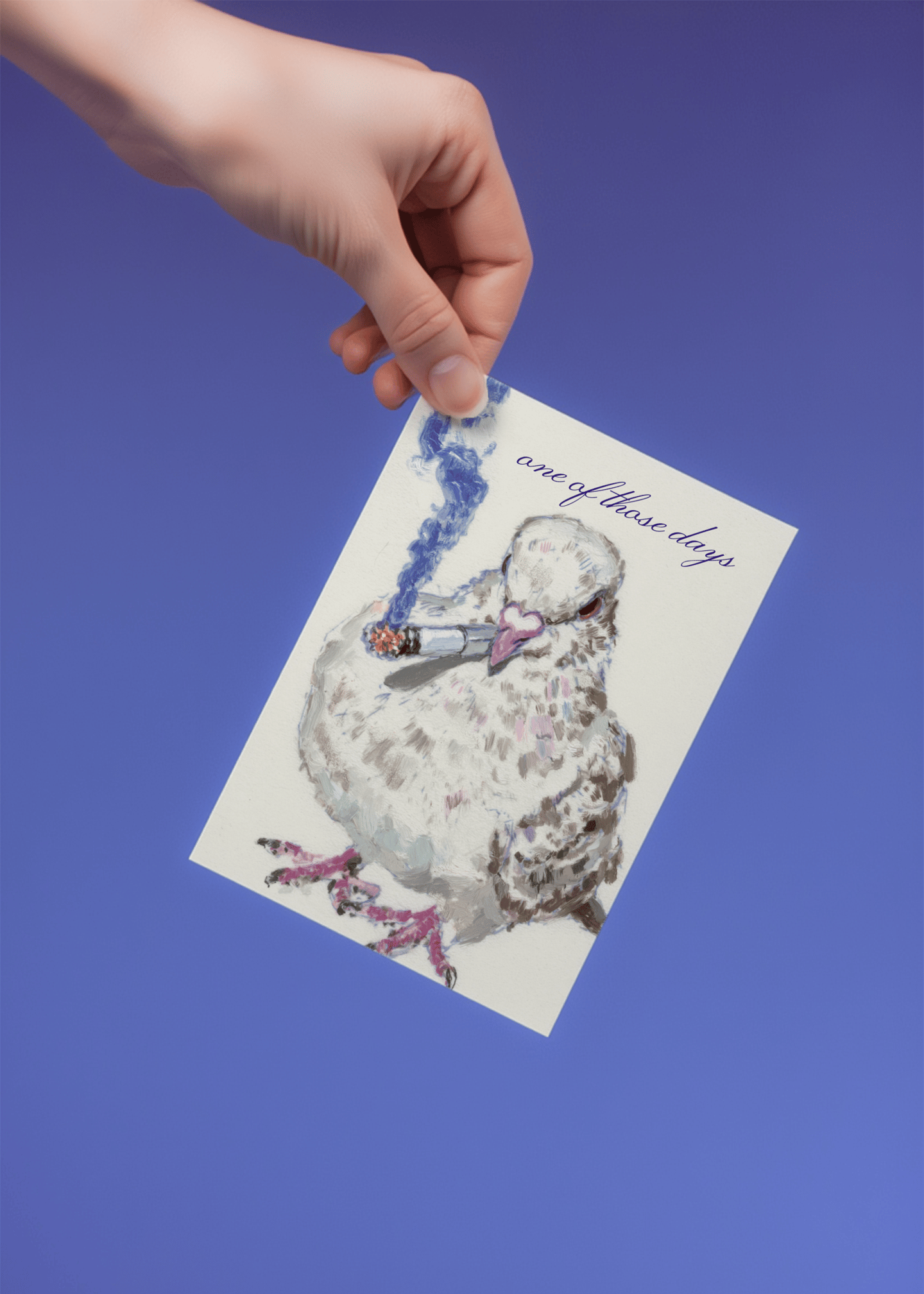 One of Those Days Pigeon Card mockup 4