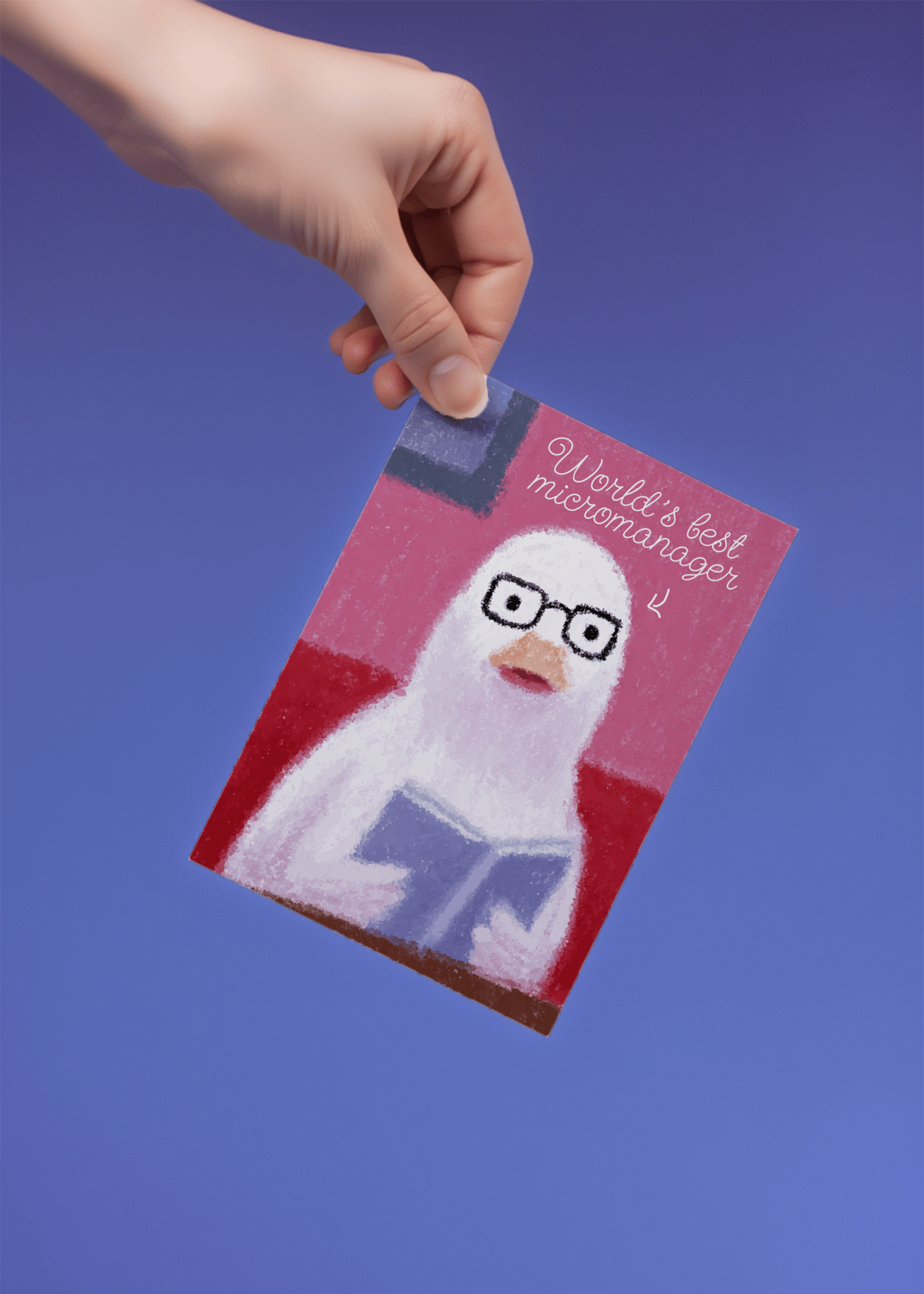 World’s Best Micromanager Card mockup 4