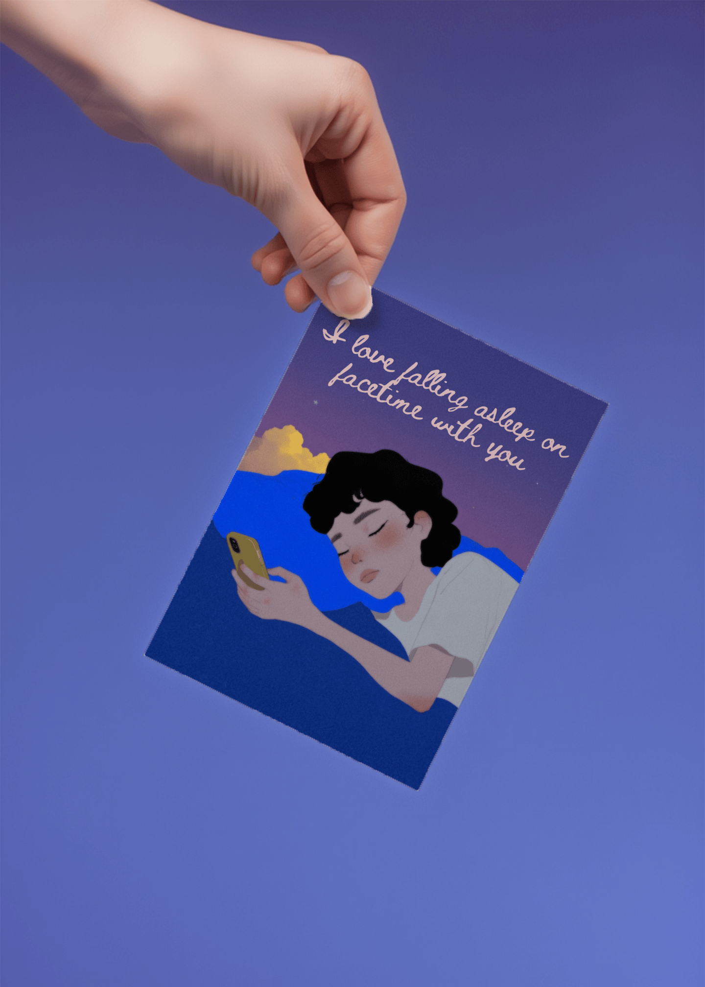 Facetime Dreams Card mockup 4