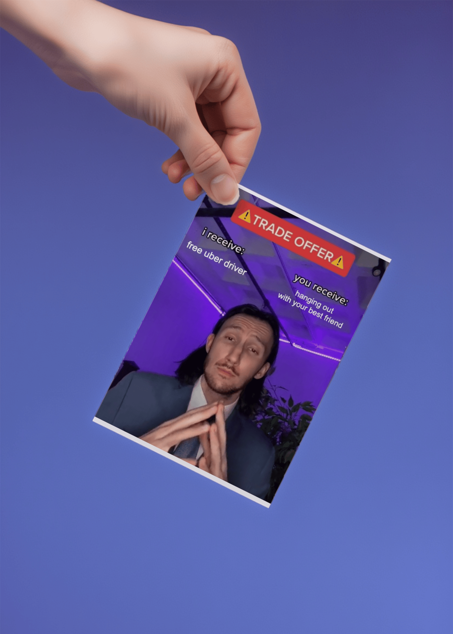 Trade Offer Best Friend Card mockup 3