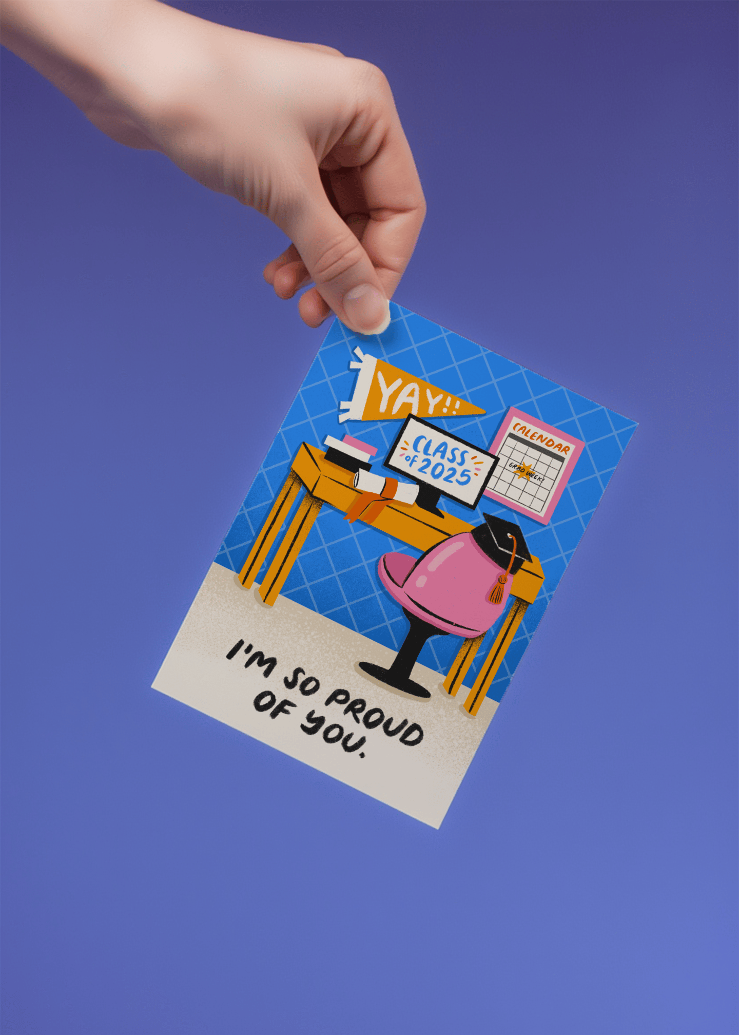 Proud of You Class of 2025 Card mockup 4