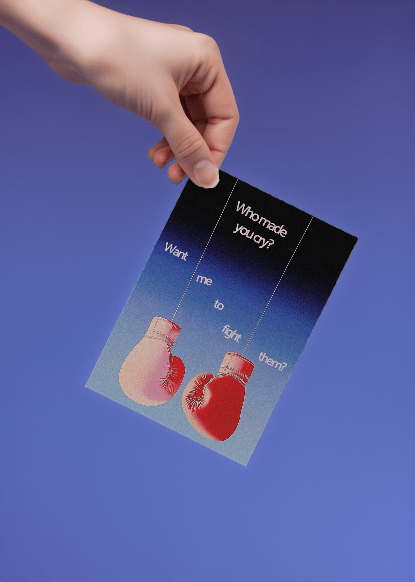 Want Me to Fight Them Card mockup 4