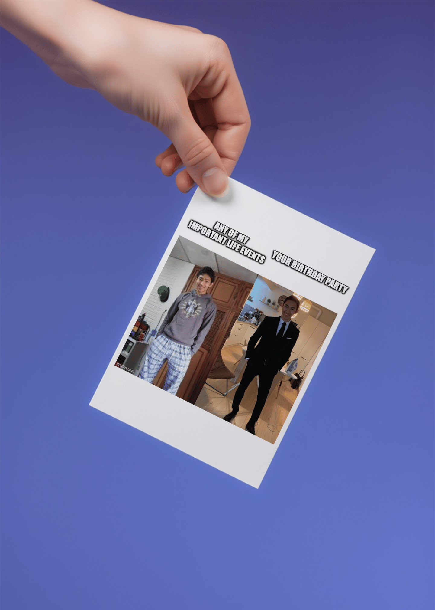 Important Life Events vs Your Birthday Card mockup 3