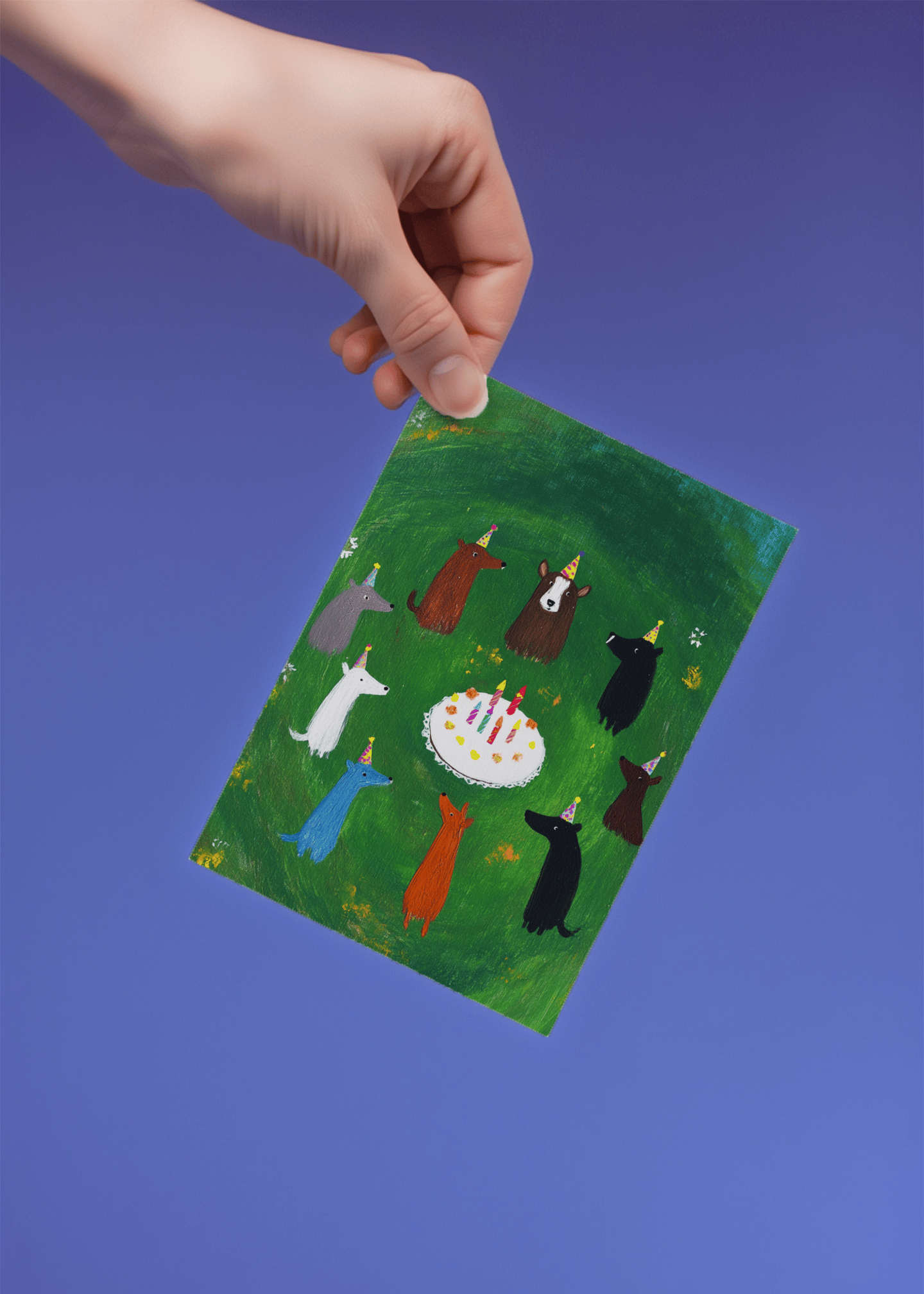 Party Animals Birthday Card mockup 3