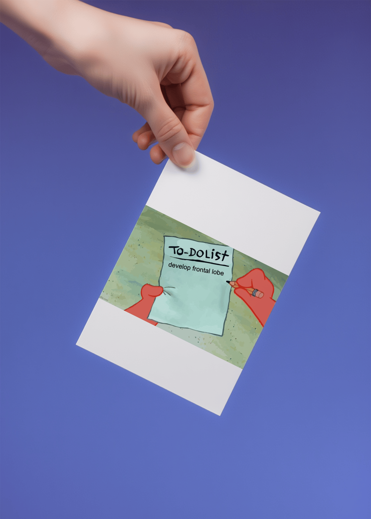 Frontal Lobe To-Do List Card mockup 4