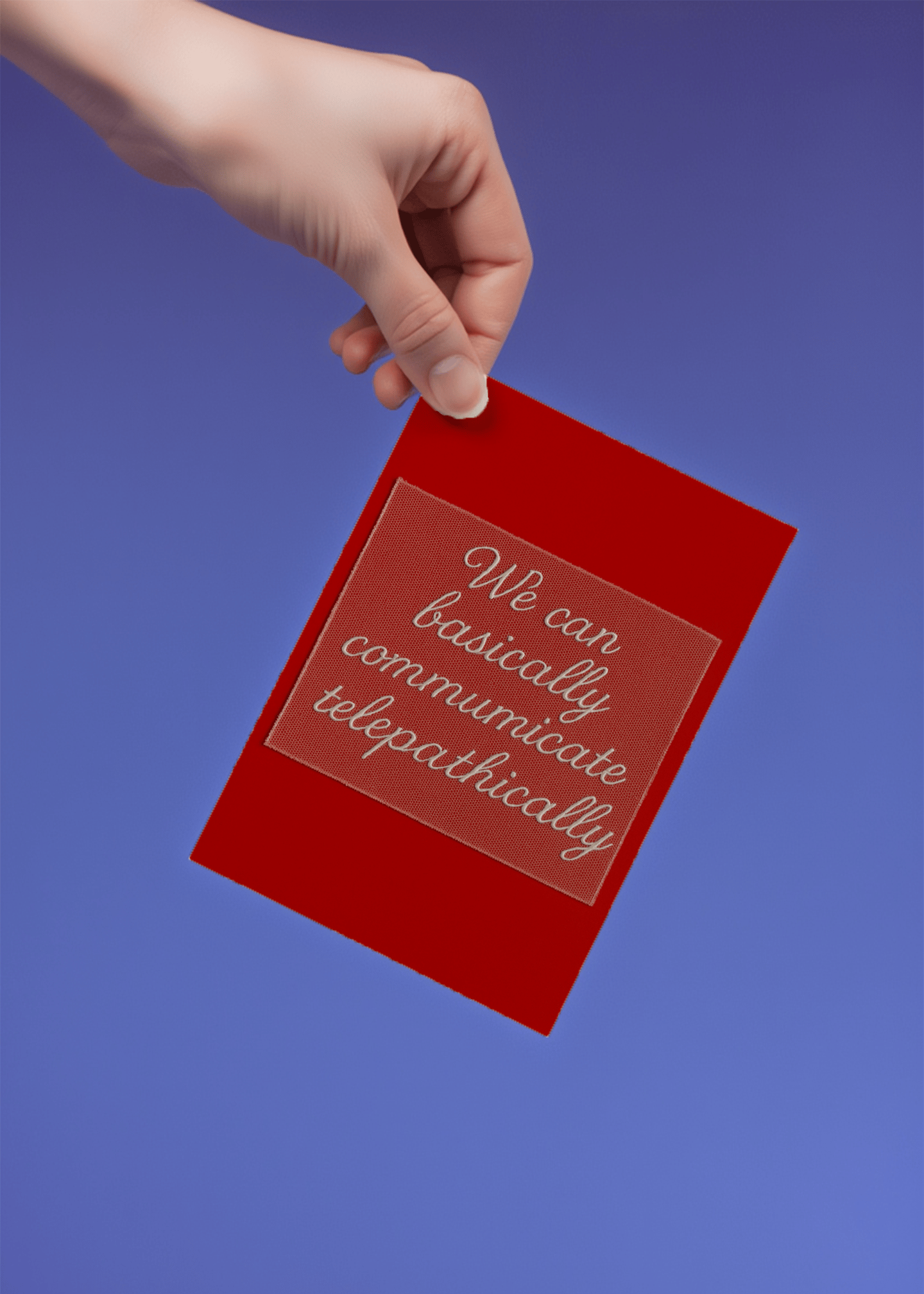 Telepathic Communication Card mockup 4