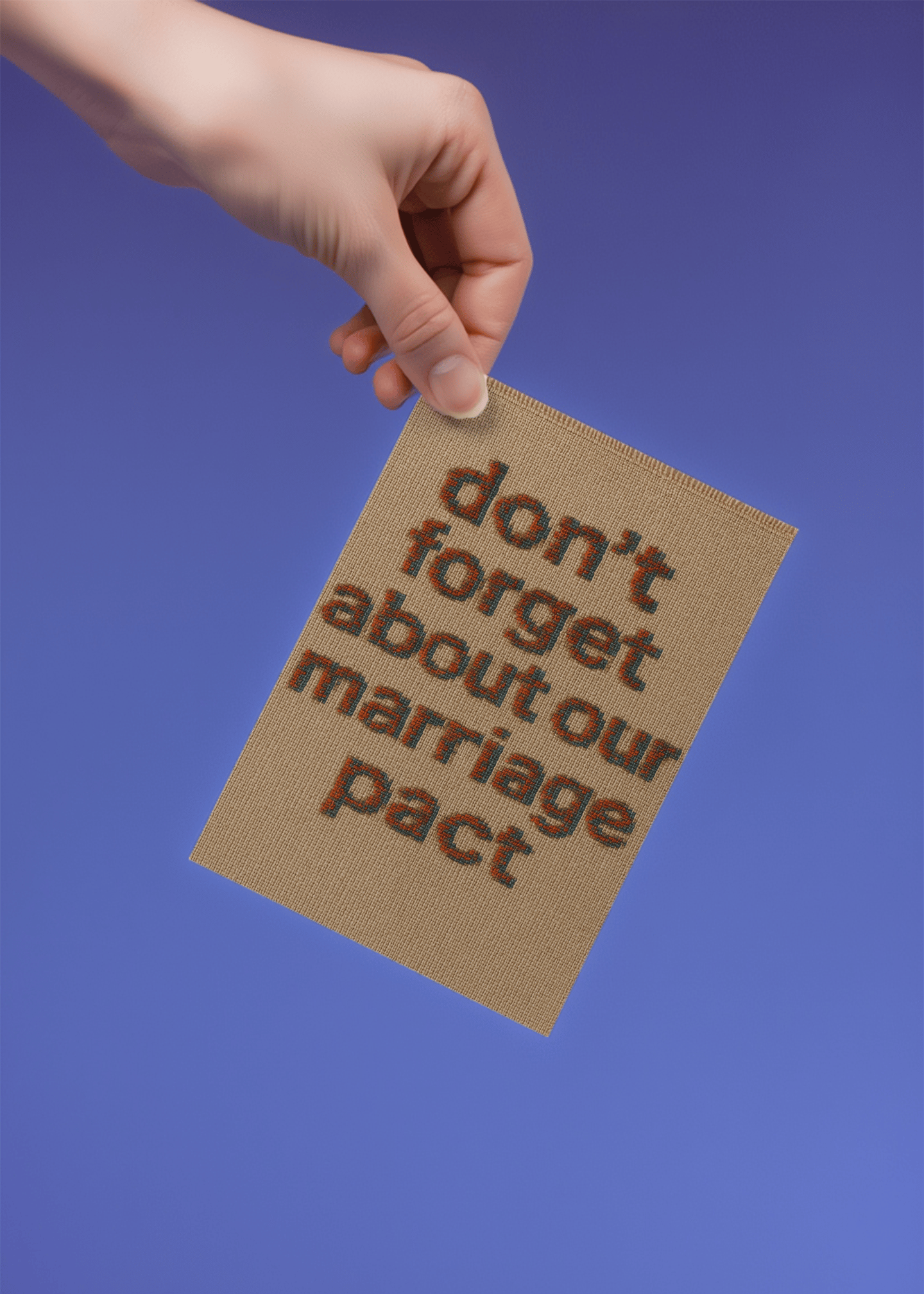 Don’t Forget Our Marriage Pact Card mockup 4