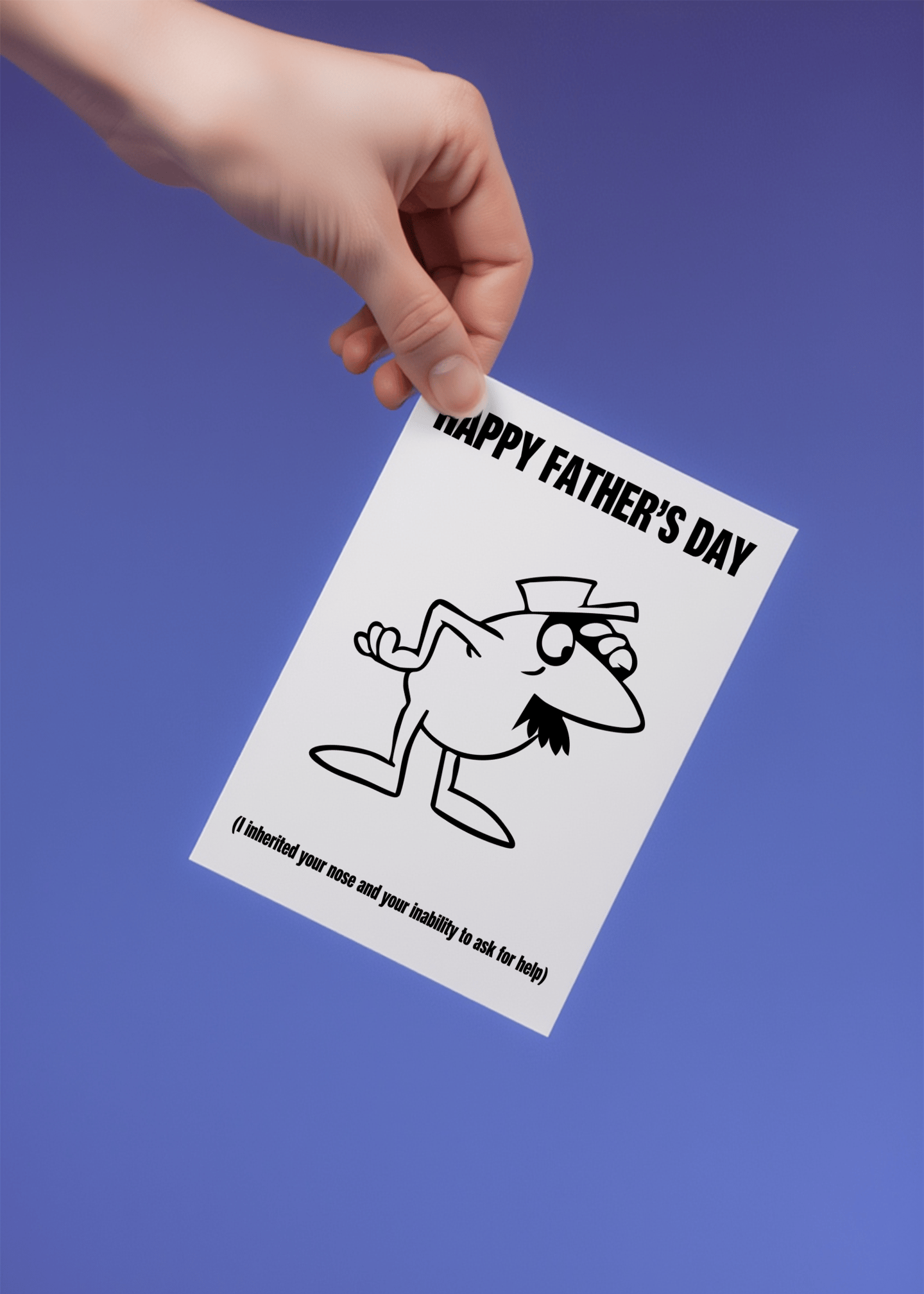 Happy Father’s Day Inherited Nose Card mockup 4