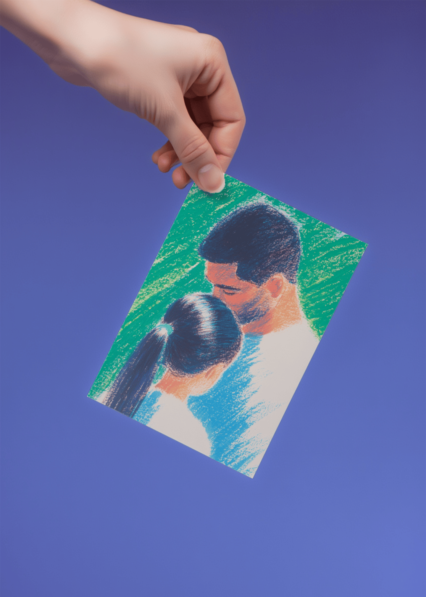 Father Daughter Moment Card mockup 4