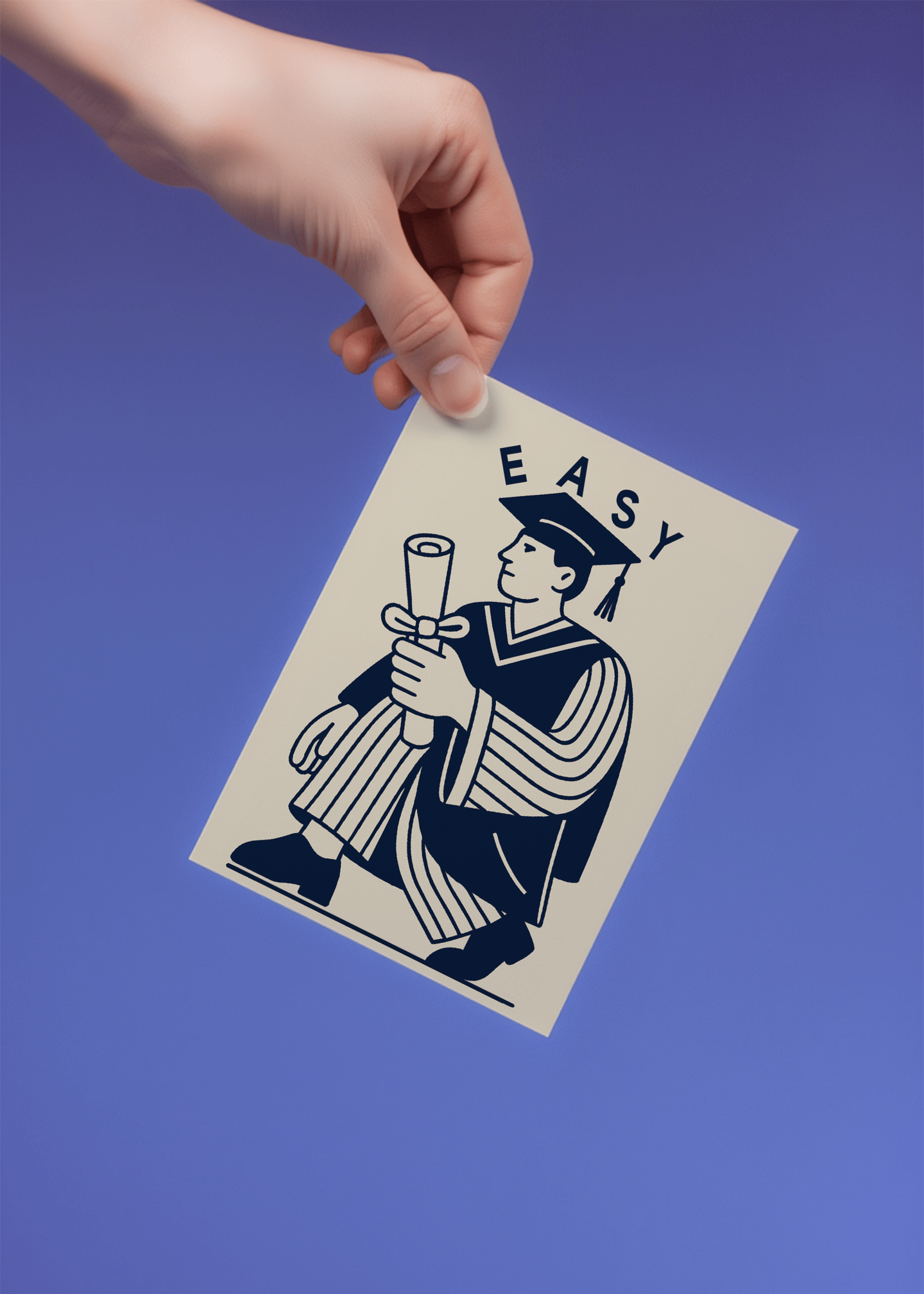 Easy Grad Victory Pose Card mockup 4
