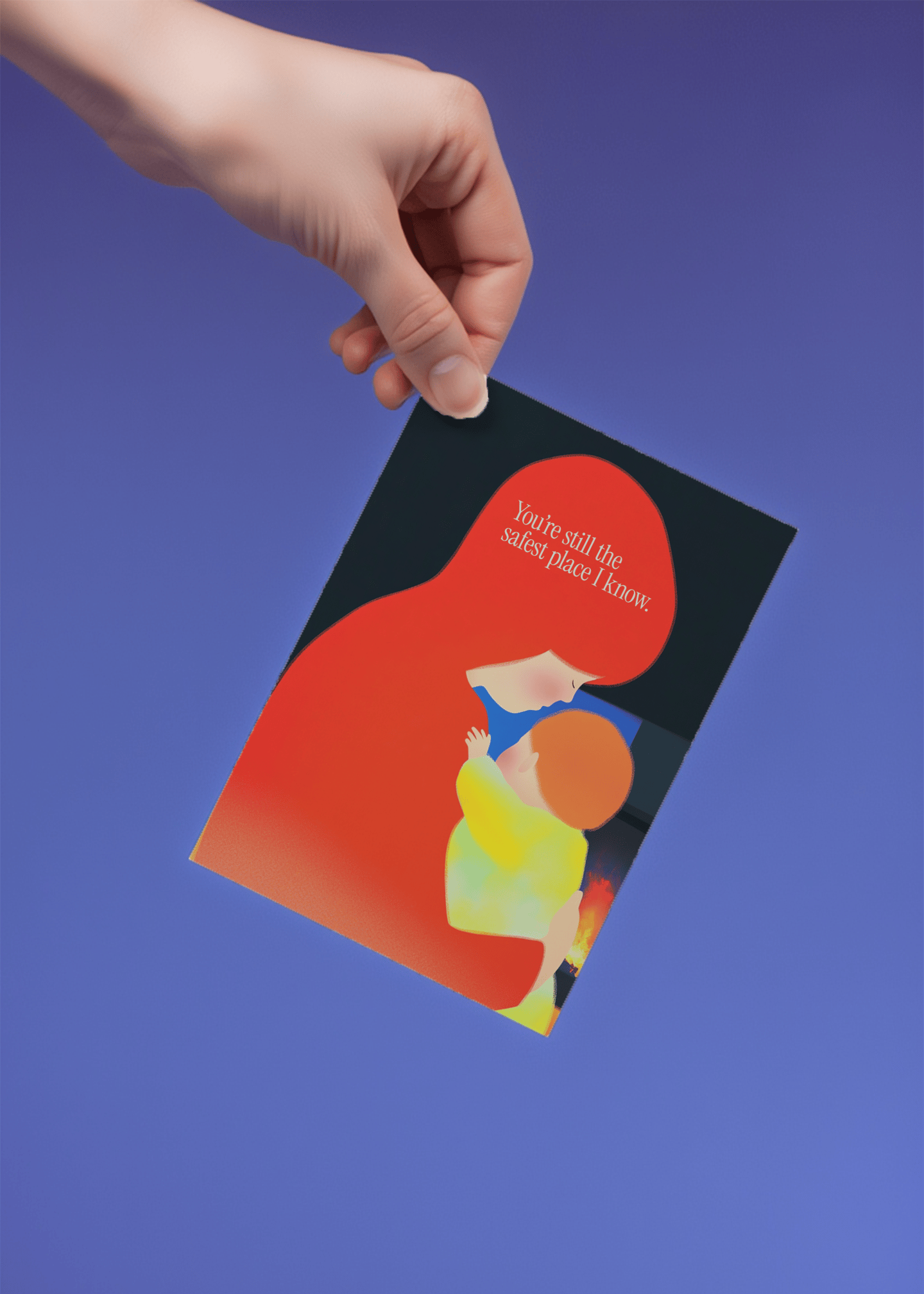 Safest Place I Know Card mockup 4