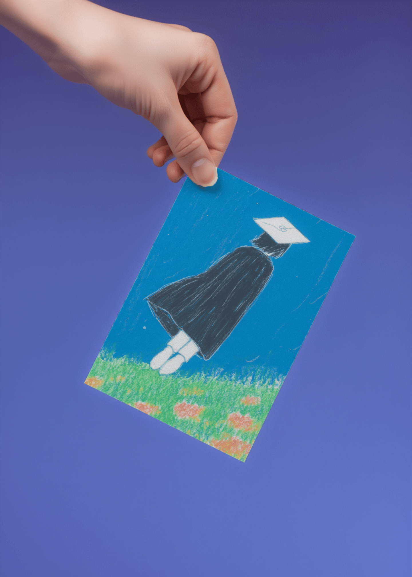 Quiet Horizon Graduation Card mockup 4
