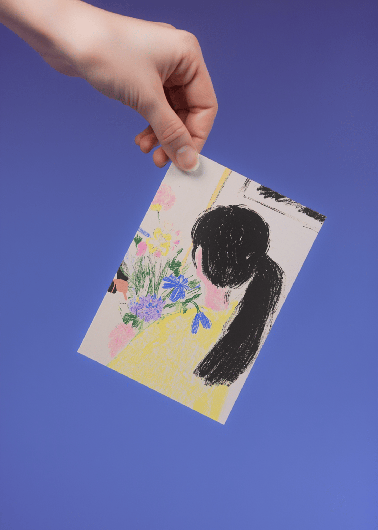 Back View Bouquet Card mockup 4