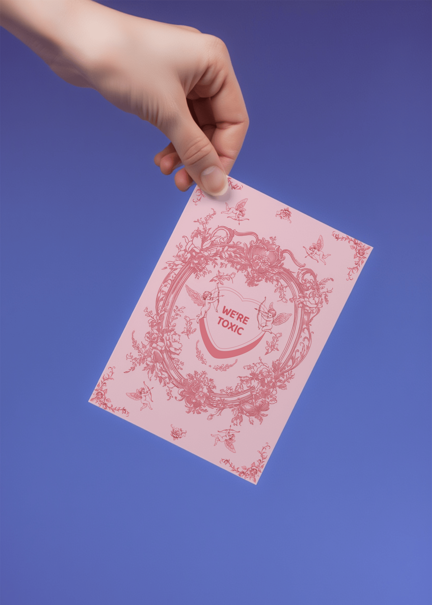We’re Toxic Love Card mockup 4