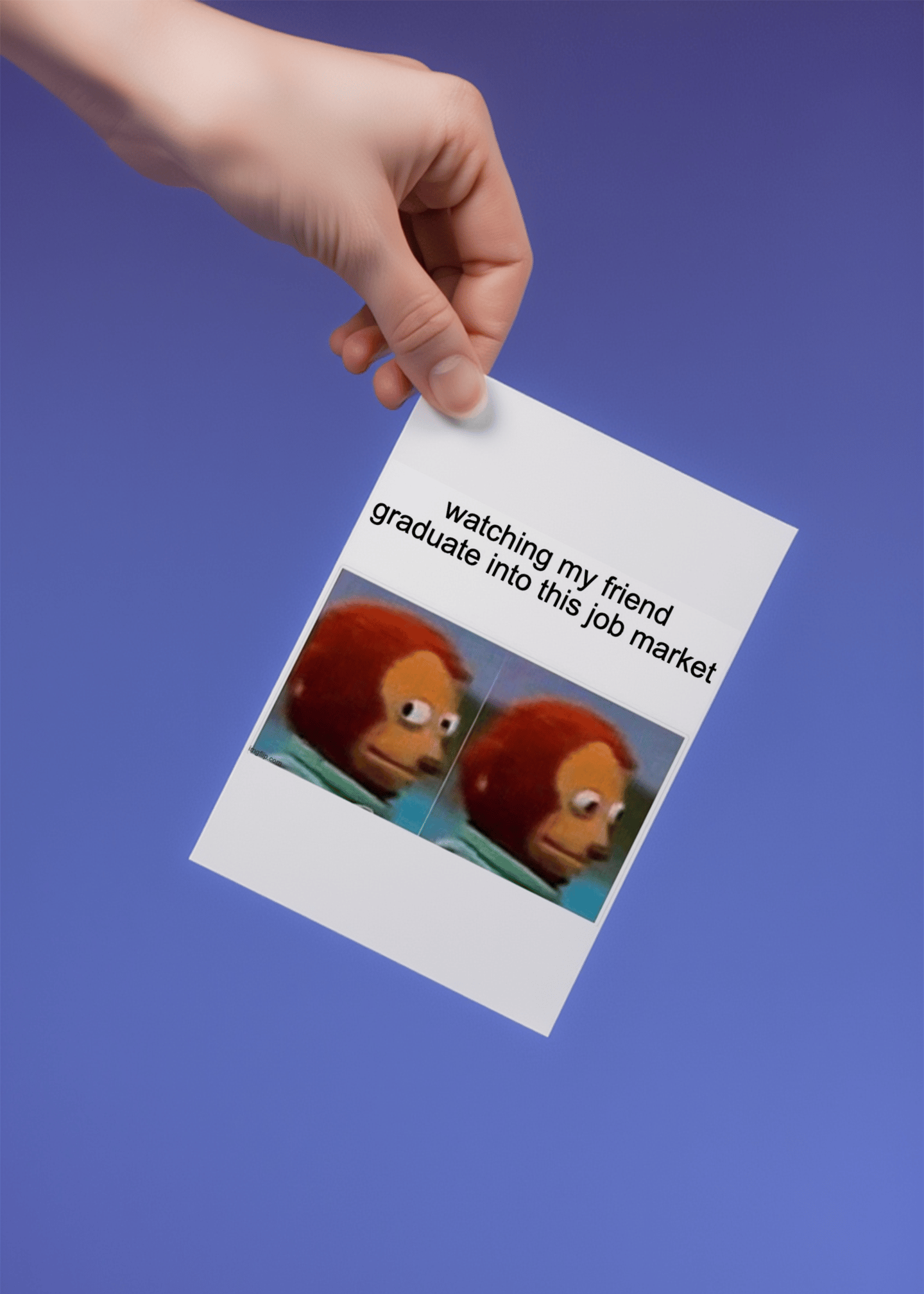 Watching You Graduate Into This Job Market Card mockup 4