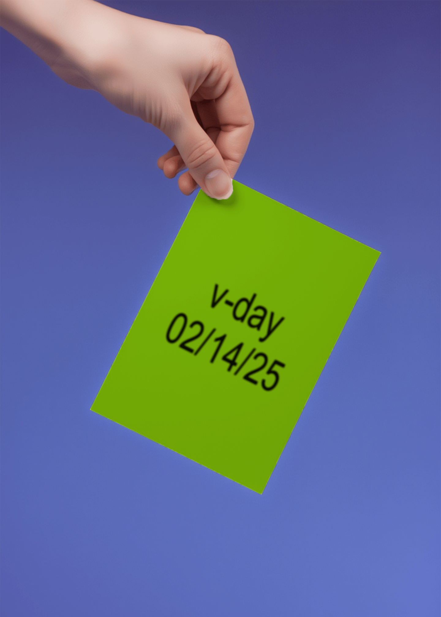 V-Day 02/14/25 Card mockup 4