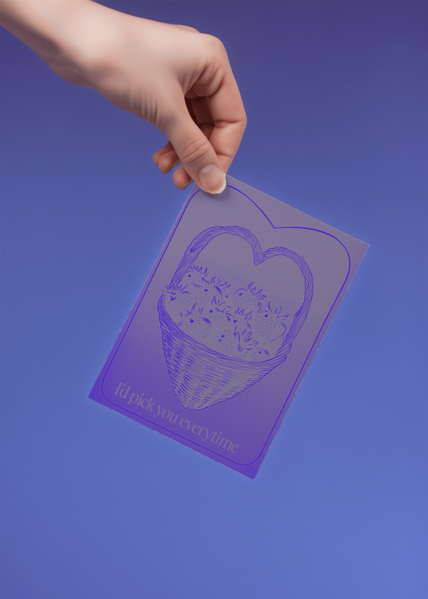 I’d Pick You Every Time Card mockup 4