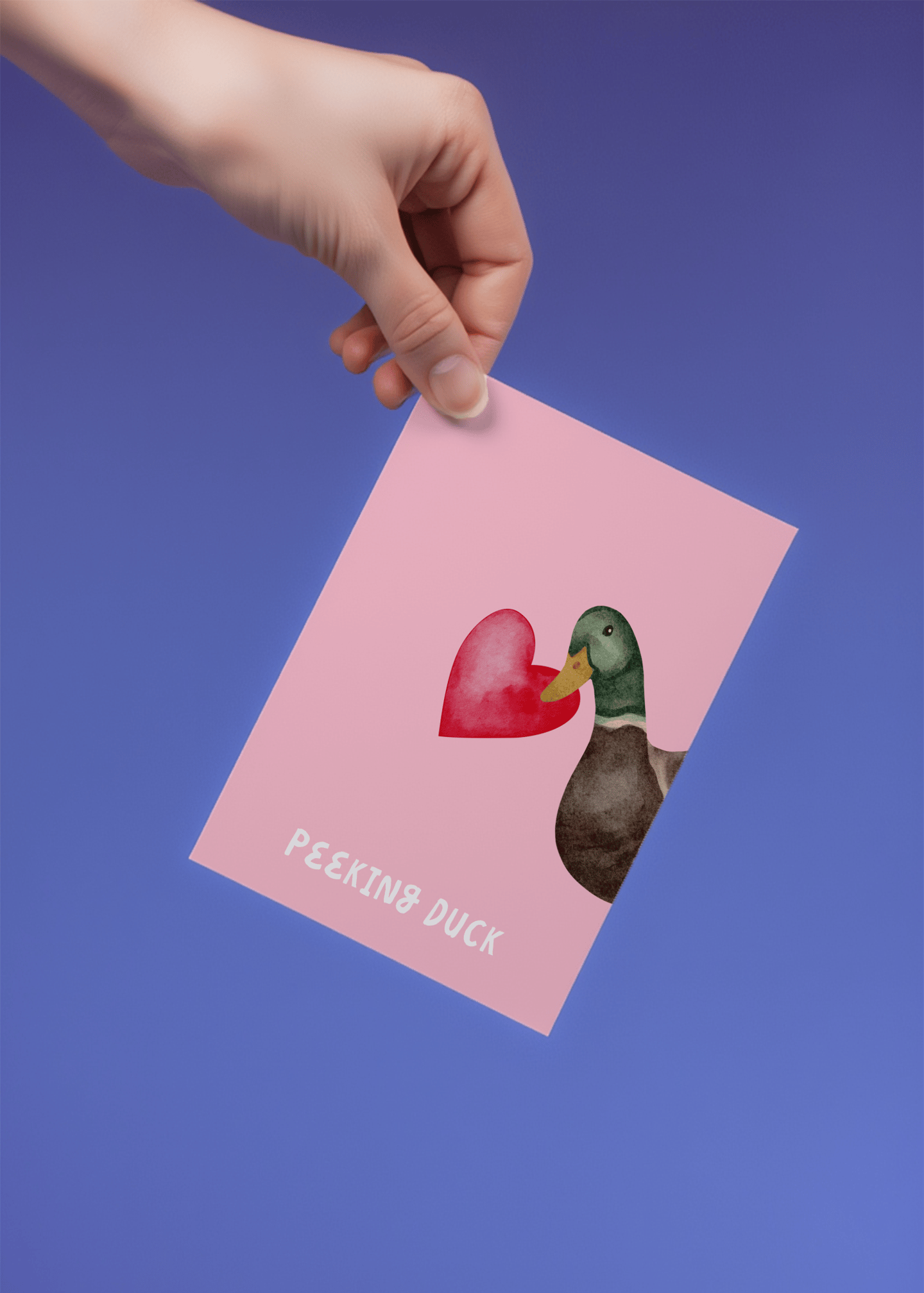 Peeking Duck Love mockup 4