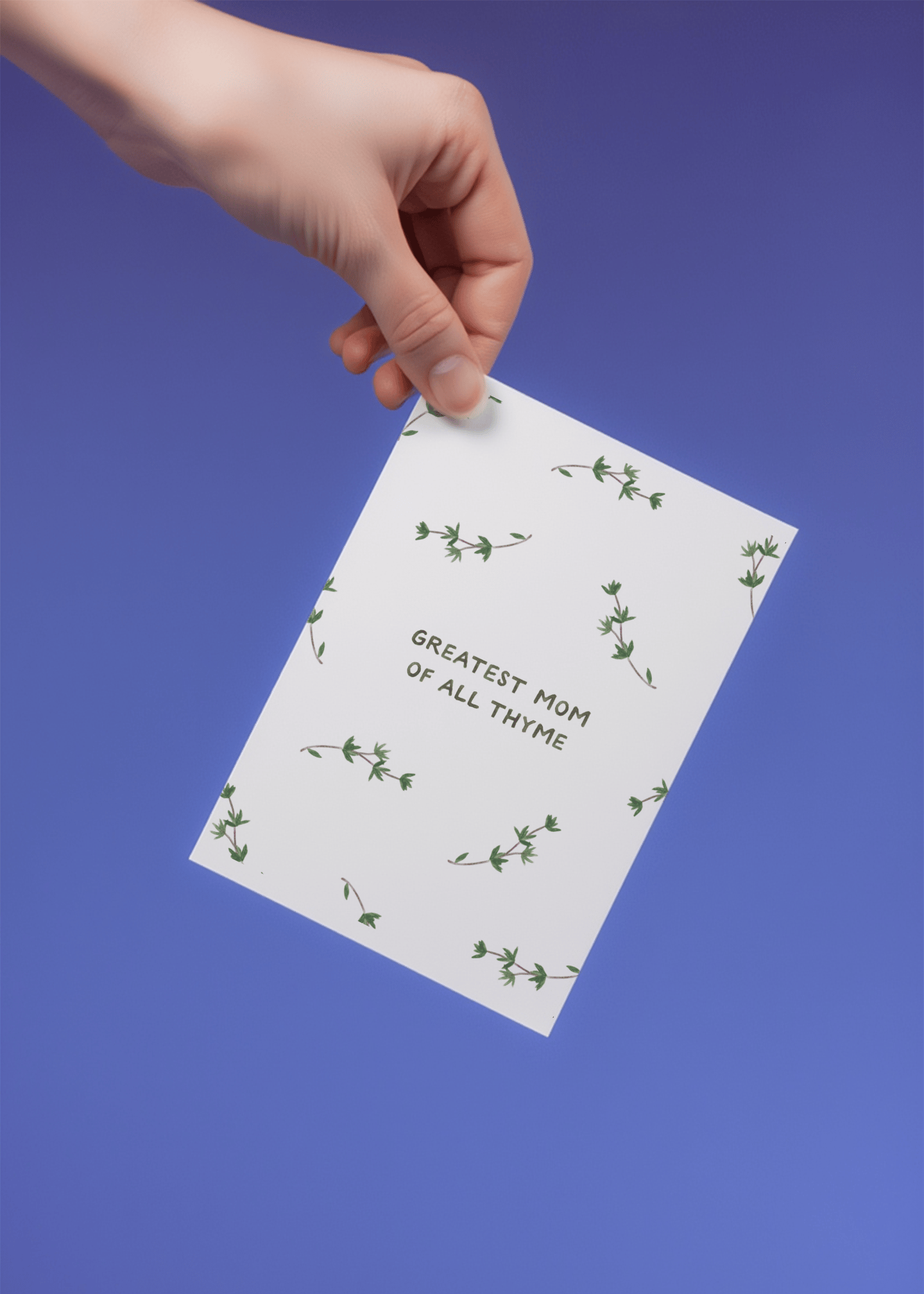 Greatest Mom of All Thyme Card mockup 4