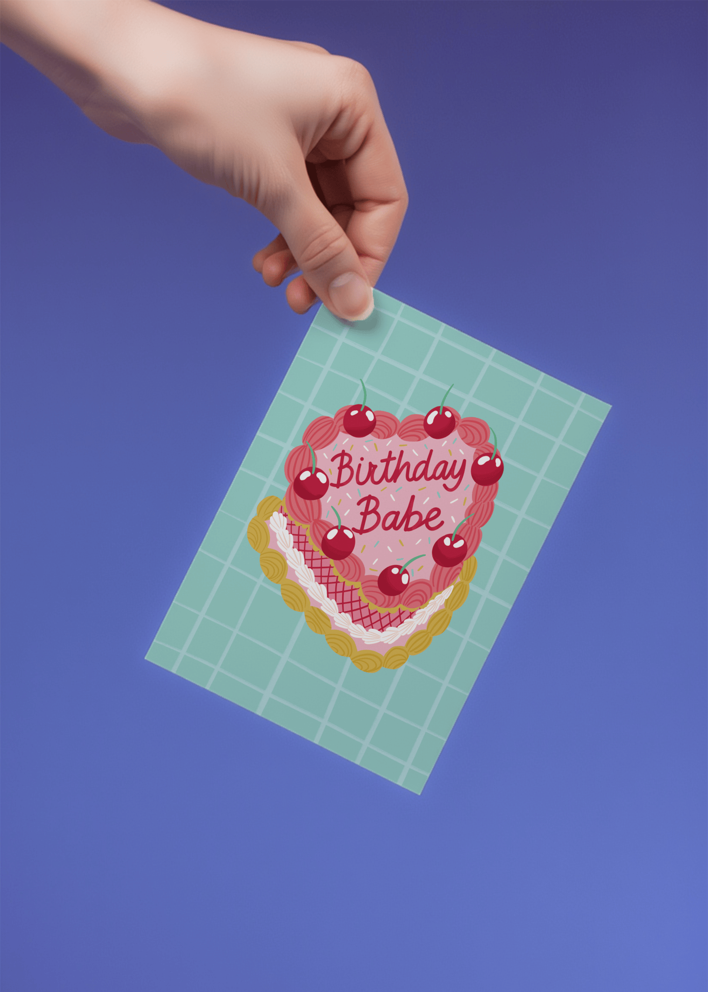 Birthday Babe Cake mockup 4