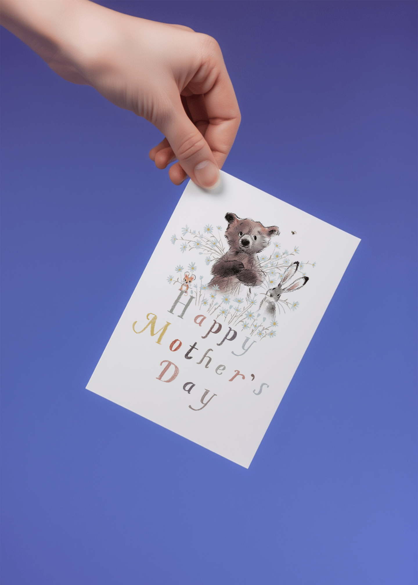 Woodland Happy Mother’s Day Card mockup 4