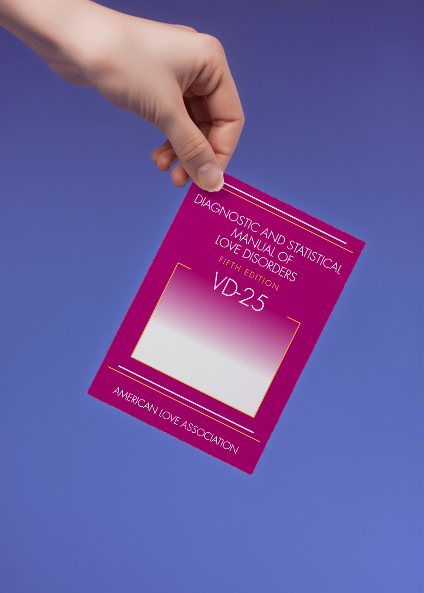 Diagnostic and Statistical Manual of Love Disorders Card mockup 4