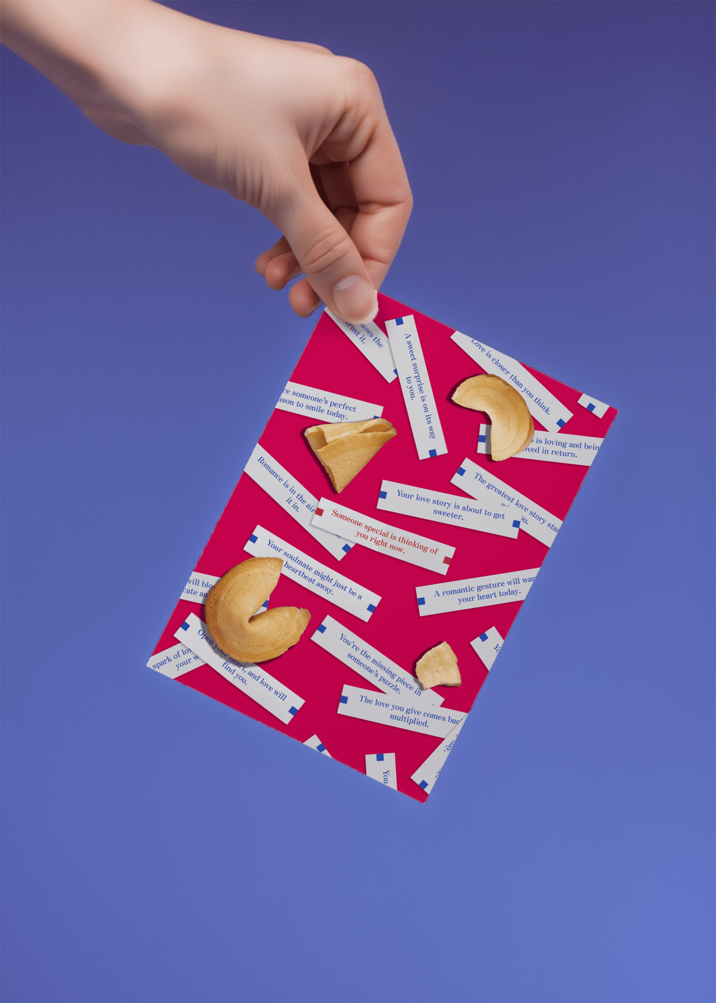 Fortune Cookie Love Card mockup 4