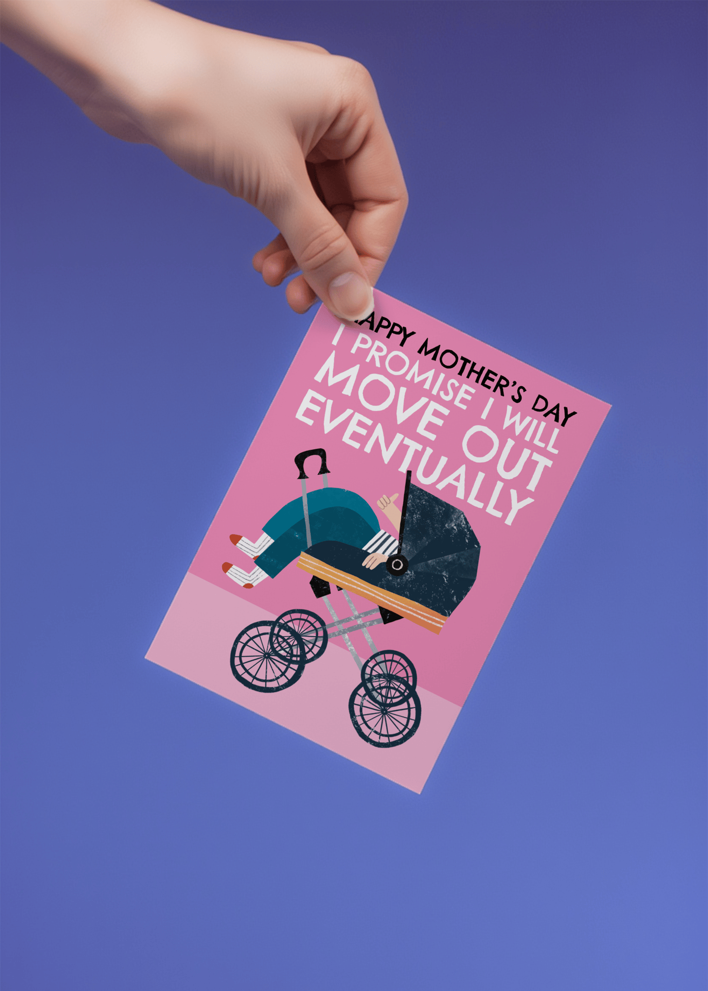 Eventually Moving Out Mother's Day Card mockup 4