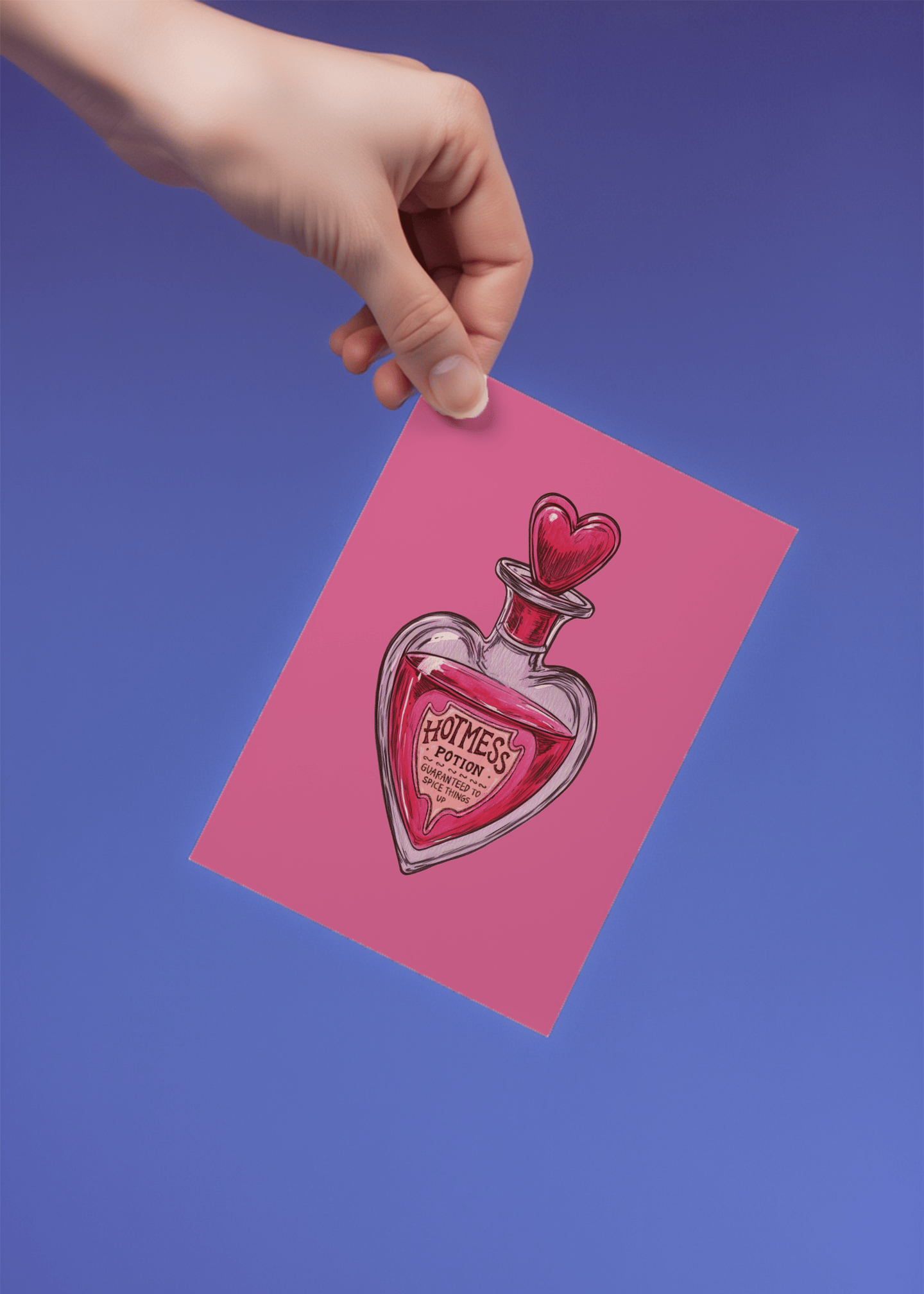 Hot Mess Potion Card mockup 3