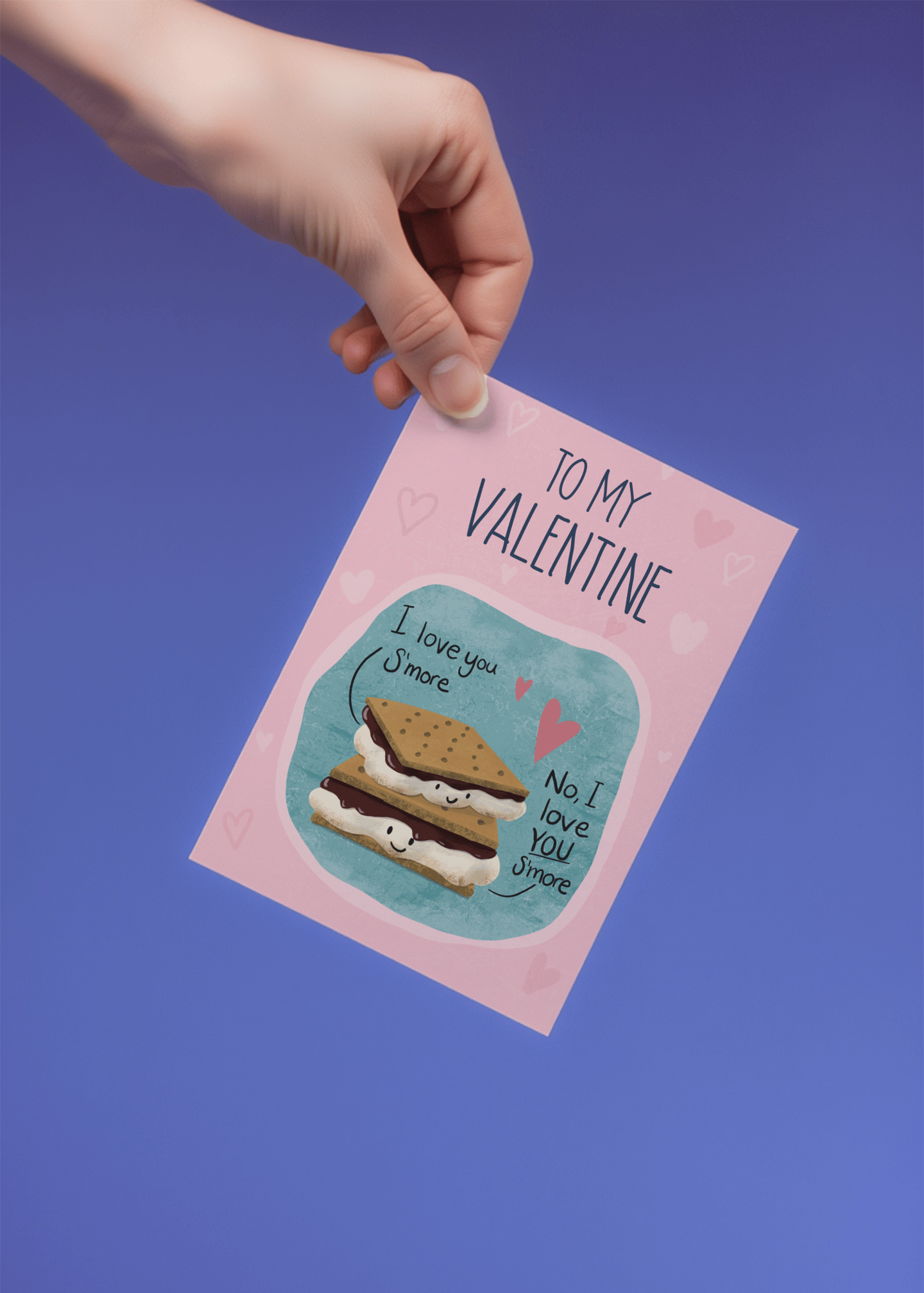 S'more Love Valentine's Card mockup 4